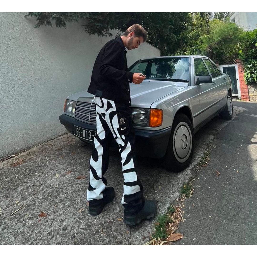 La Fam Amsterdam La Fam X Dutreuil Paris Jeans Logo Screenprint Size Large Size US 34 / EU 50 - 4 Thumbnail