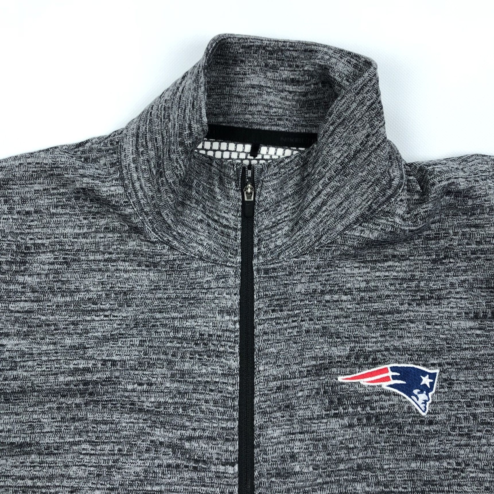 Nike VINTAGE Nike Golf New England Patriots Full Zip Activewear Jacket Womens Heather Grey XL Size XL / US 12-14 / IT 48-50 - 2 Thumbnail