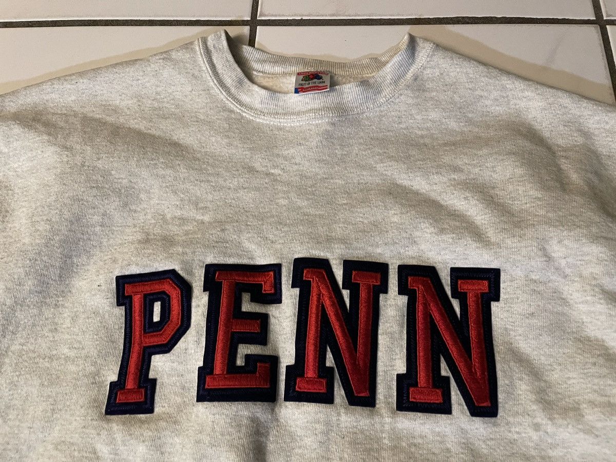 Vintage Vintage 90’s Fruit of the Loom PENN University Sweatshirt XL Size US XL / EU 56 / 4 - 2 Thumbnail