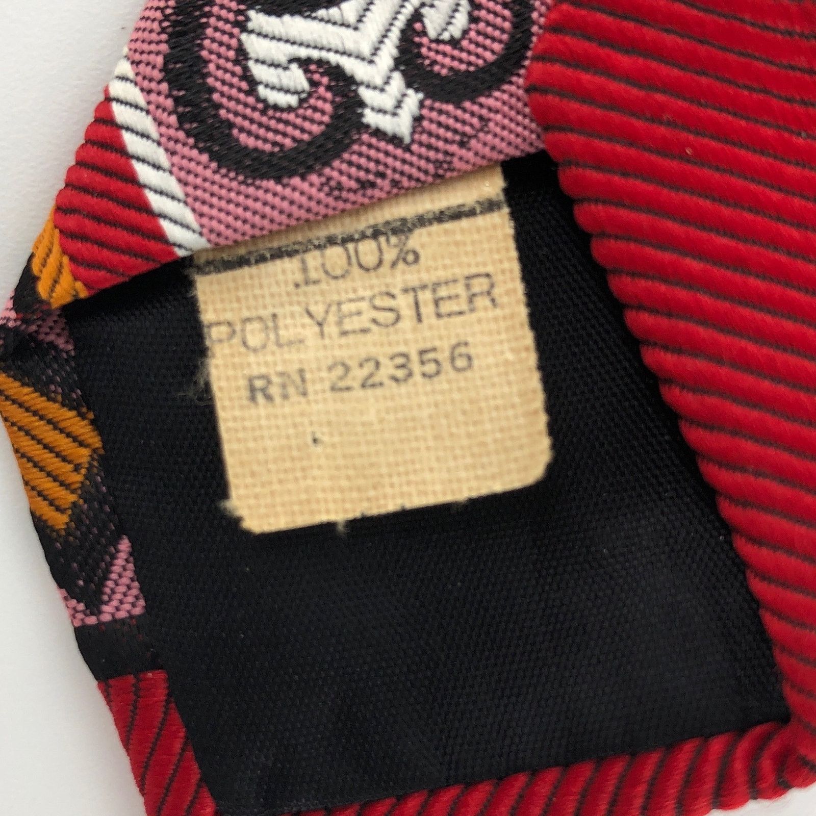 Lilly Dache × Vintage 70s wide striped necktie Lilly Dache 1970s vintage red pink Size ONE SIZE - 5 Thumbnail