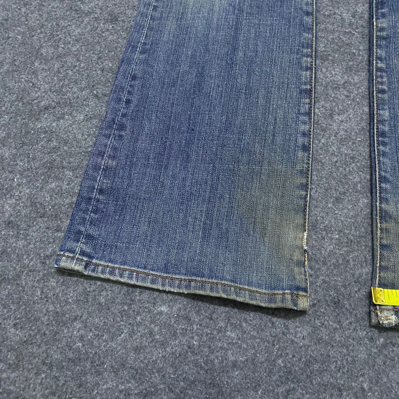 💥Flare💥Vintage Uniqlo Distressed Flare Denim