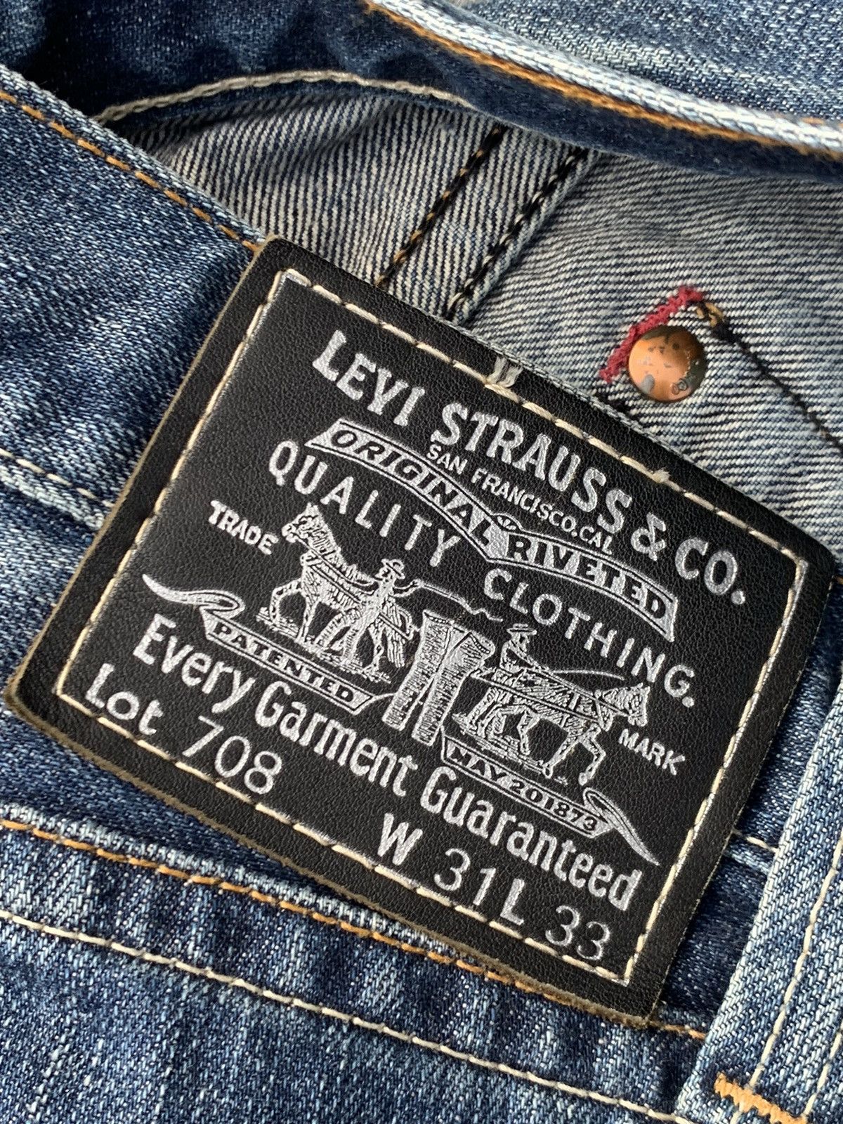 Levi's Flare Levi's 708 Rare model. Size US 32 / EU 48 - 10 Thumbnail