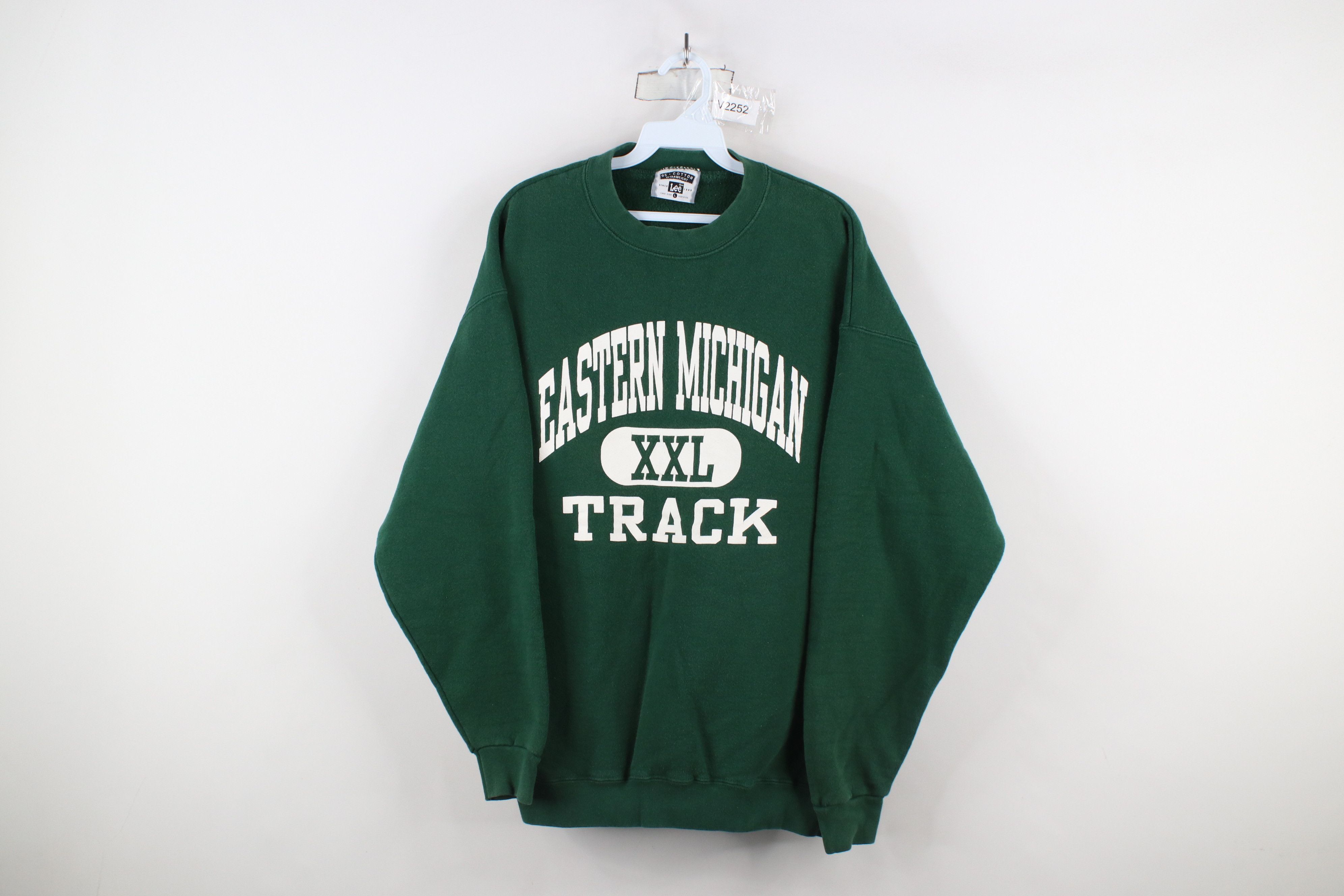 Vintage Vintage 90s Eastern Michigan University Track Sweatshirt USA Size US L / EU 52-54 / 3 - 1 Thumbnail
