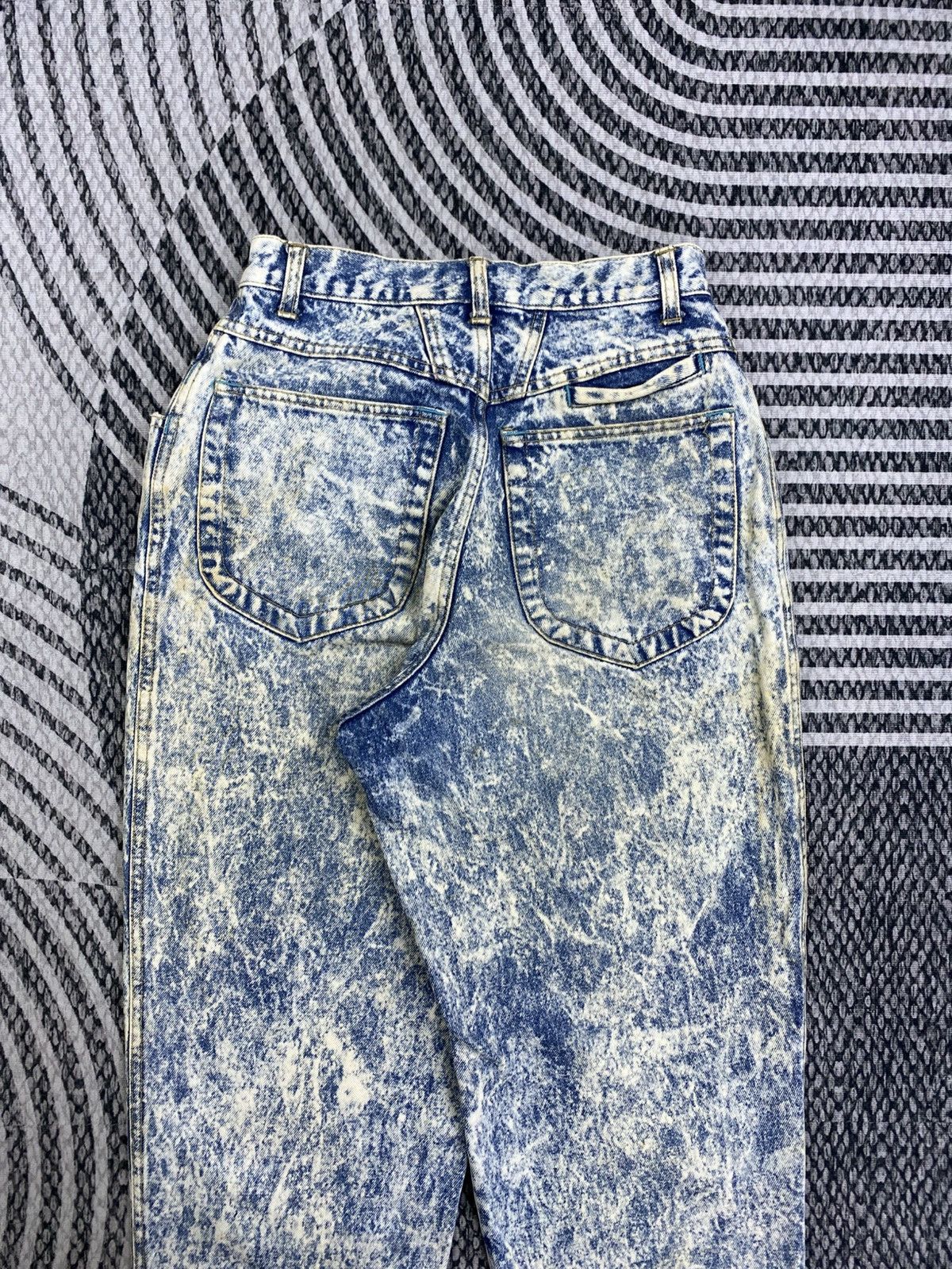 Japanese Brand Vintage Gold Rush Blue Washed Stain Jeans Size US 26 / EU 42 - 9 Thumbnail