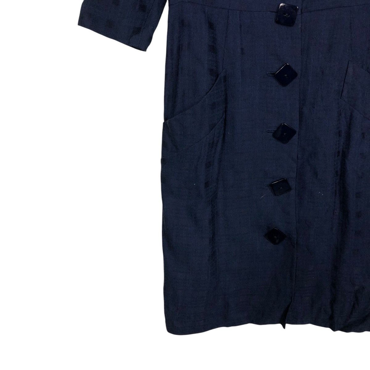 Designer × Yves Saint Laurent 📌Vintage Yves Saint Laurent Dress Rich Blue Size XS / US 0-2 / IT 36-38 - 6 Thumbnail