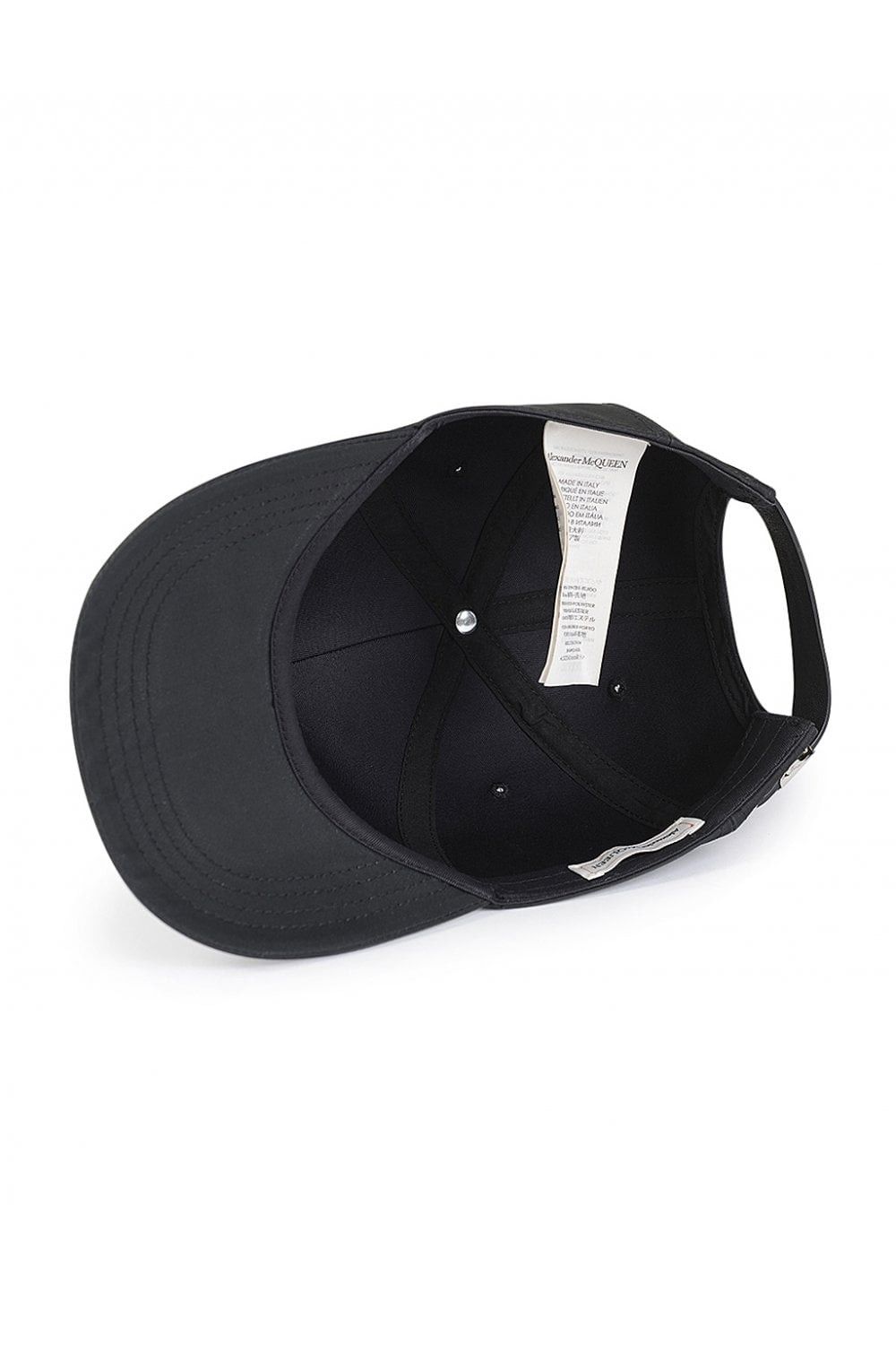 Alexander McQueen o1w1db10725 Size:Small/Graffiti Baseball Cap in Black Size ONE SIZE - 7 Thumbnail