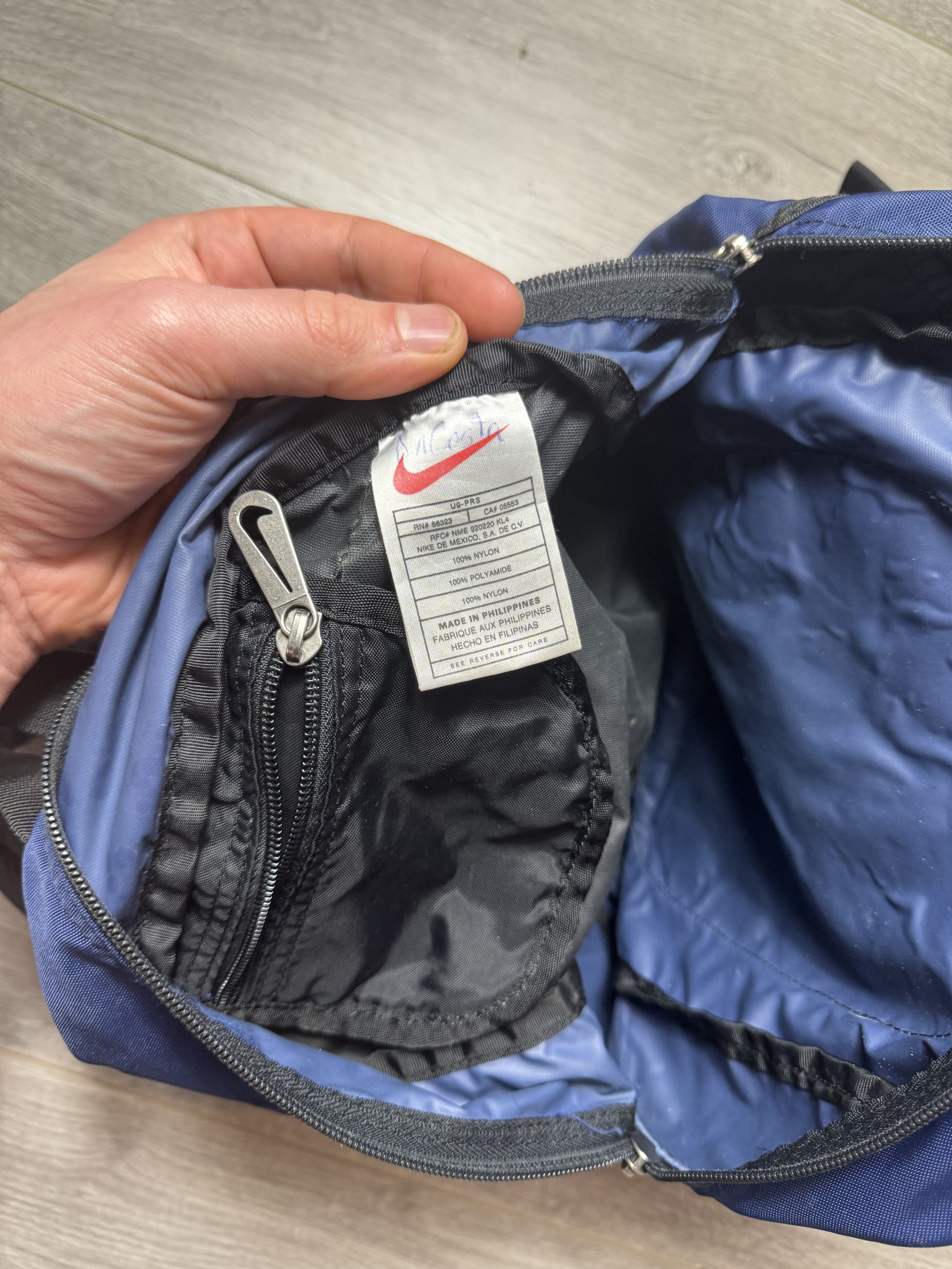 Vintage 90s Nike backpack medium sized big swoosh bag