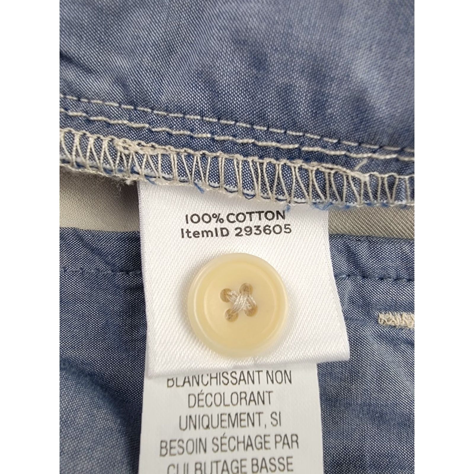 Vintage LL Bean Signature Pants Mens 35x32 Beige Lightweight Chino 100% Cotton Regular Inseam 32 Size US 35 - 7 Thumbnail