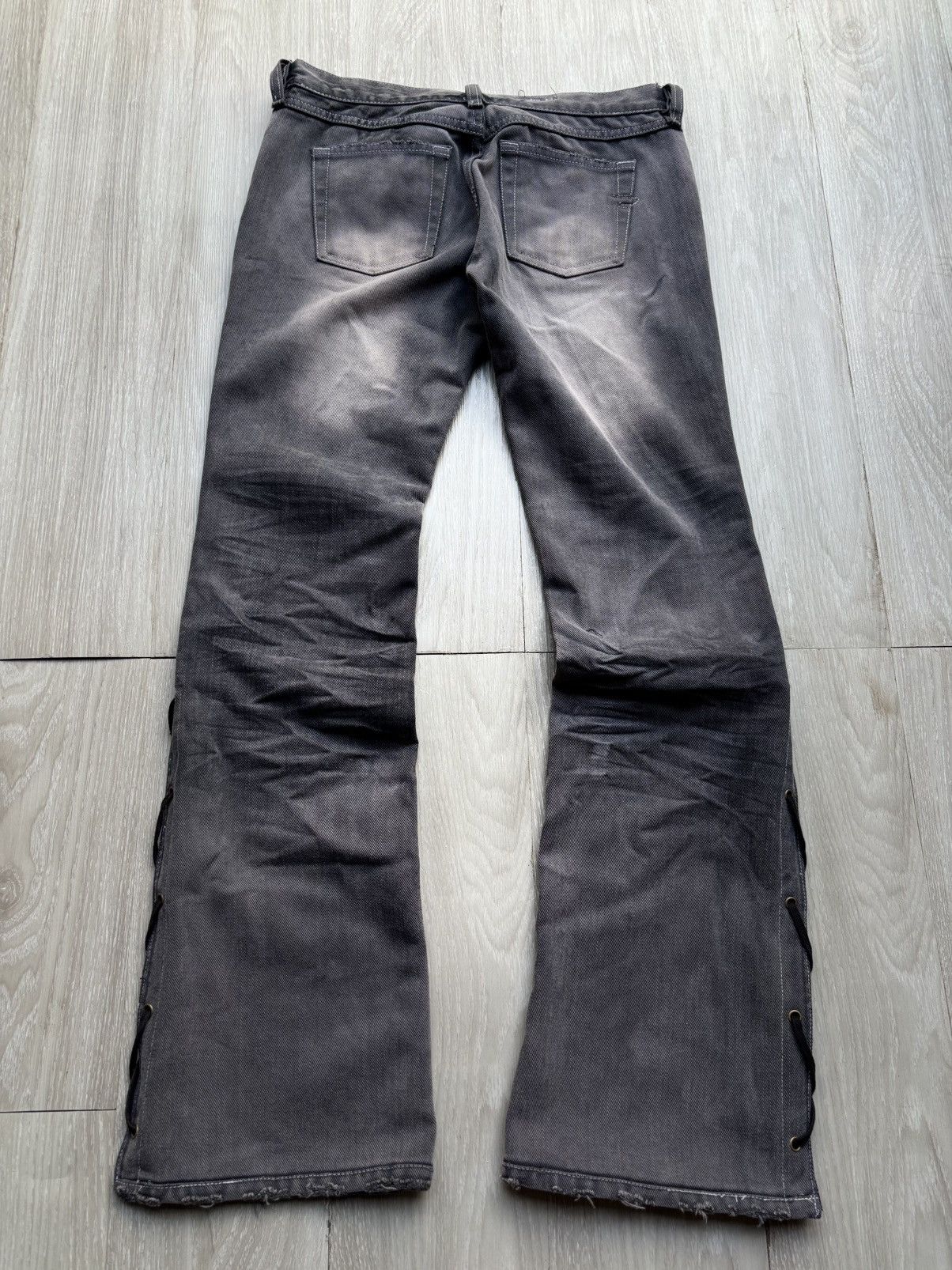 Japanese Brand lace up flare jeans Size US 28 / EU 44 - 5 Thumbnail