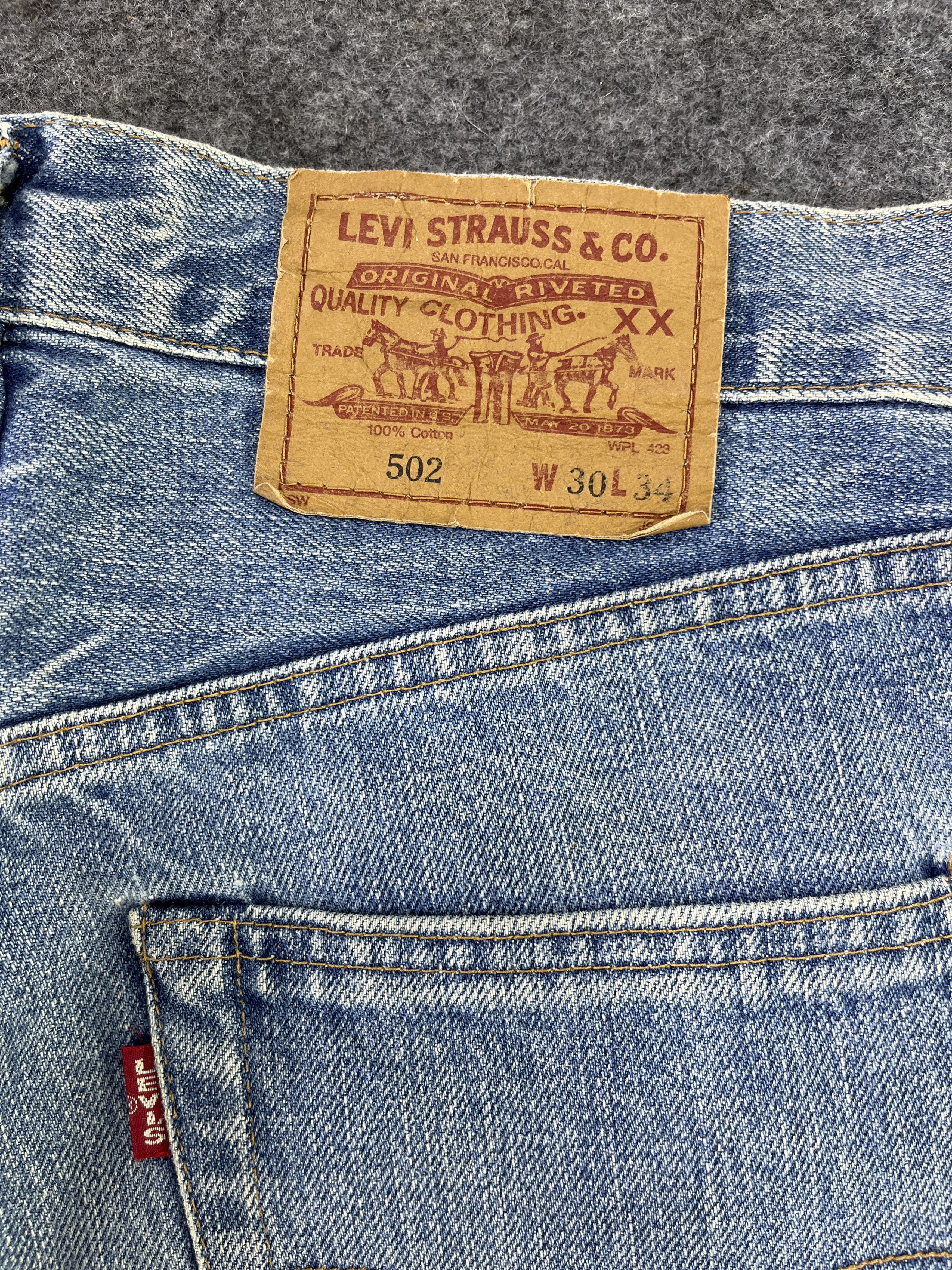 Levi's 90’s Vintage Levis 502 Selvedge Jeans - J915 Size US 29 - 20 Thumbnail