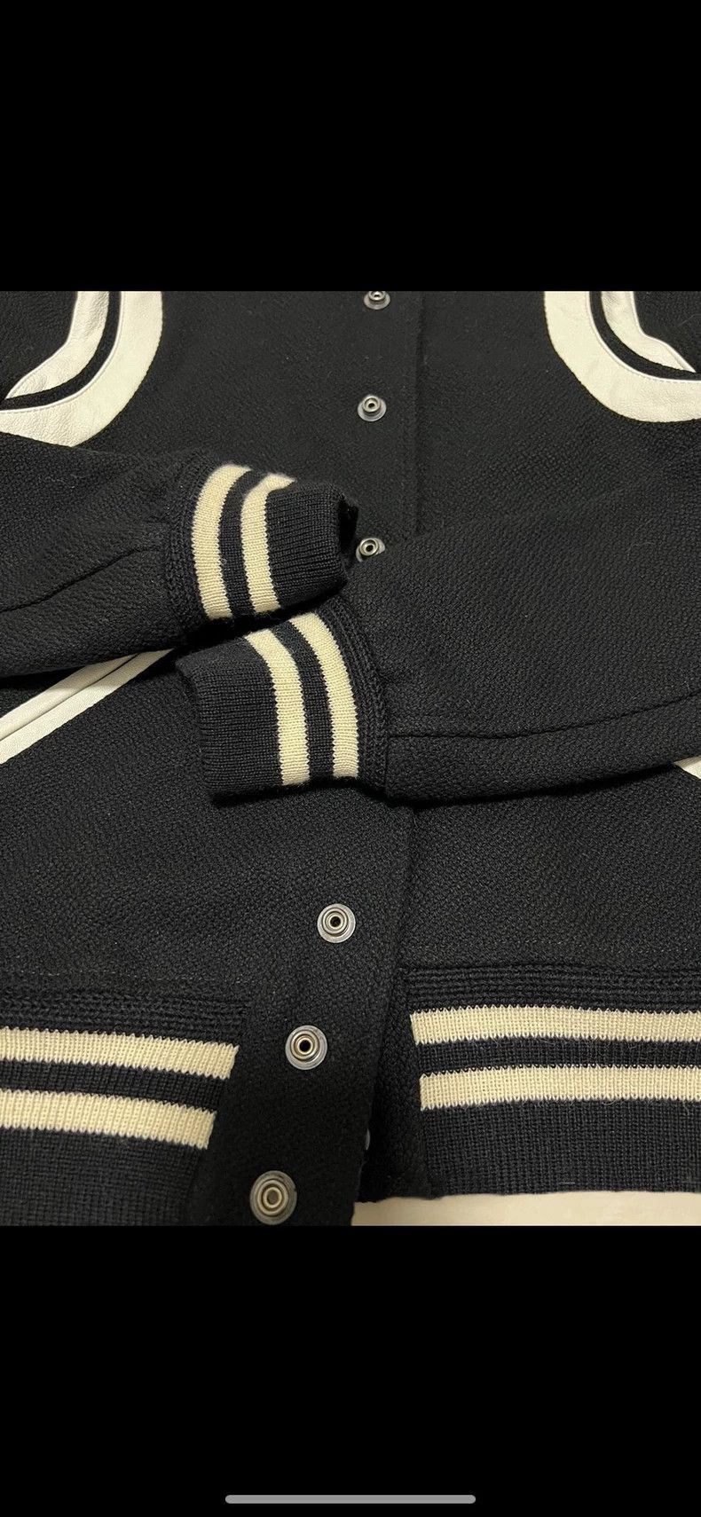 Other Saint Laurent Classic Black and White Baseball Jacket Coat- Size US XS / EU 42 / 0 - 6 Thumbnail