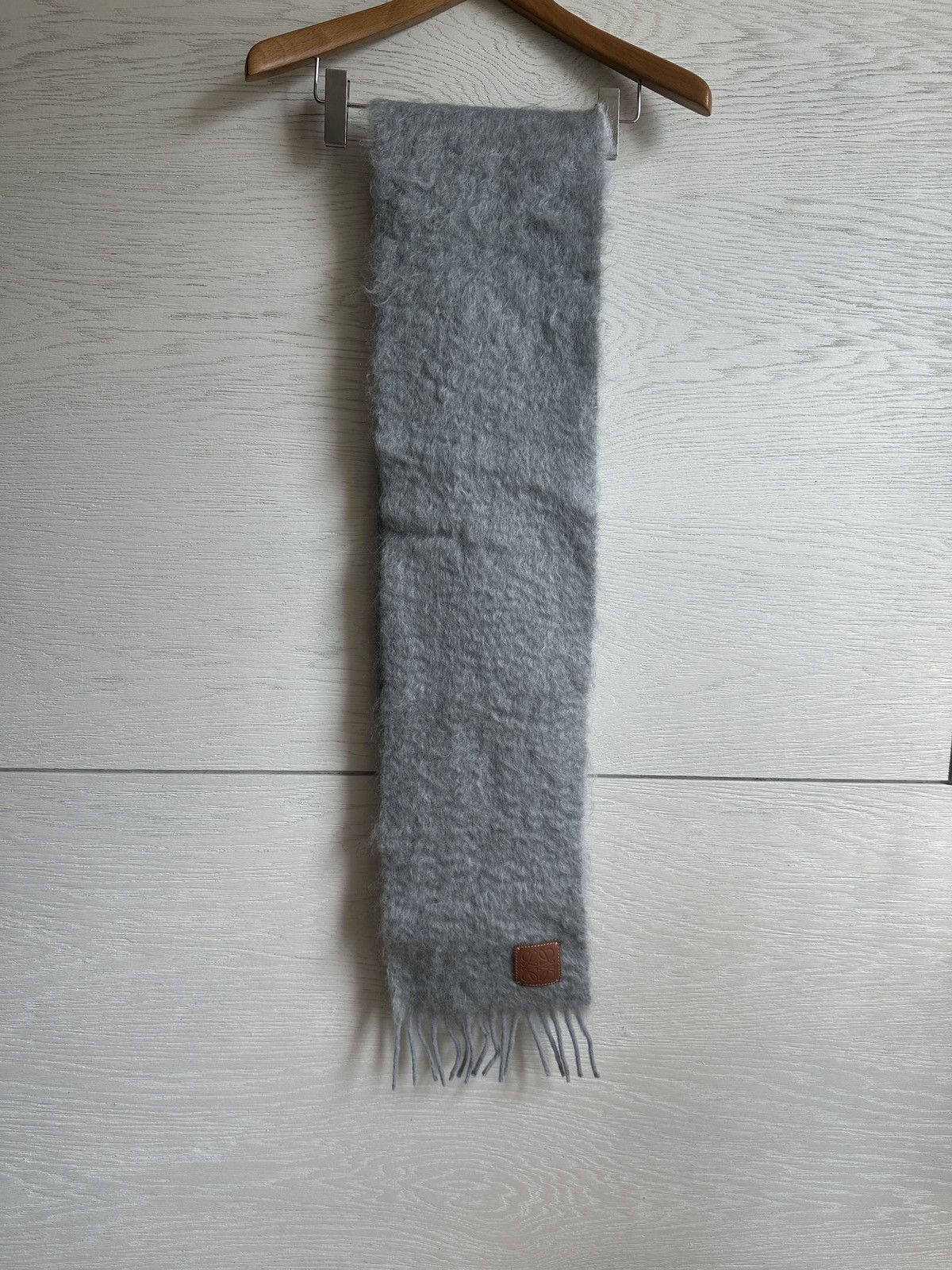 Loewe Loewe Fringe brushed mohair-blend scarf Size ONE SIZE - 1 Thumbnail