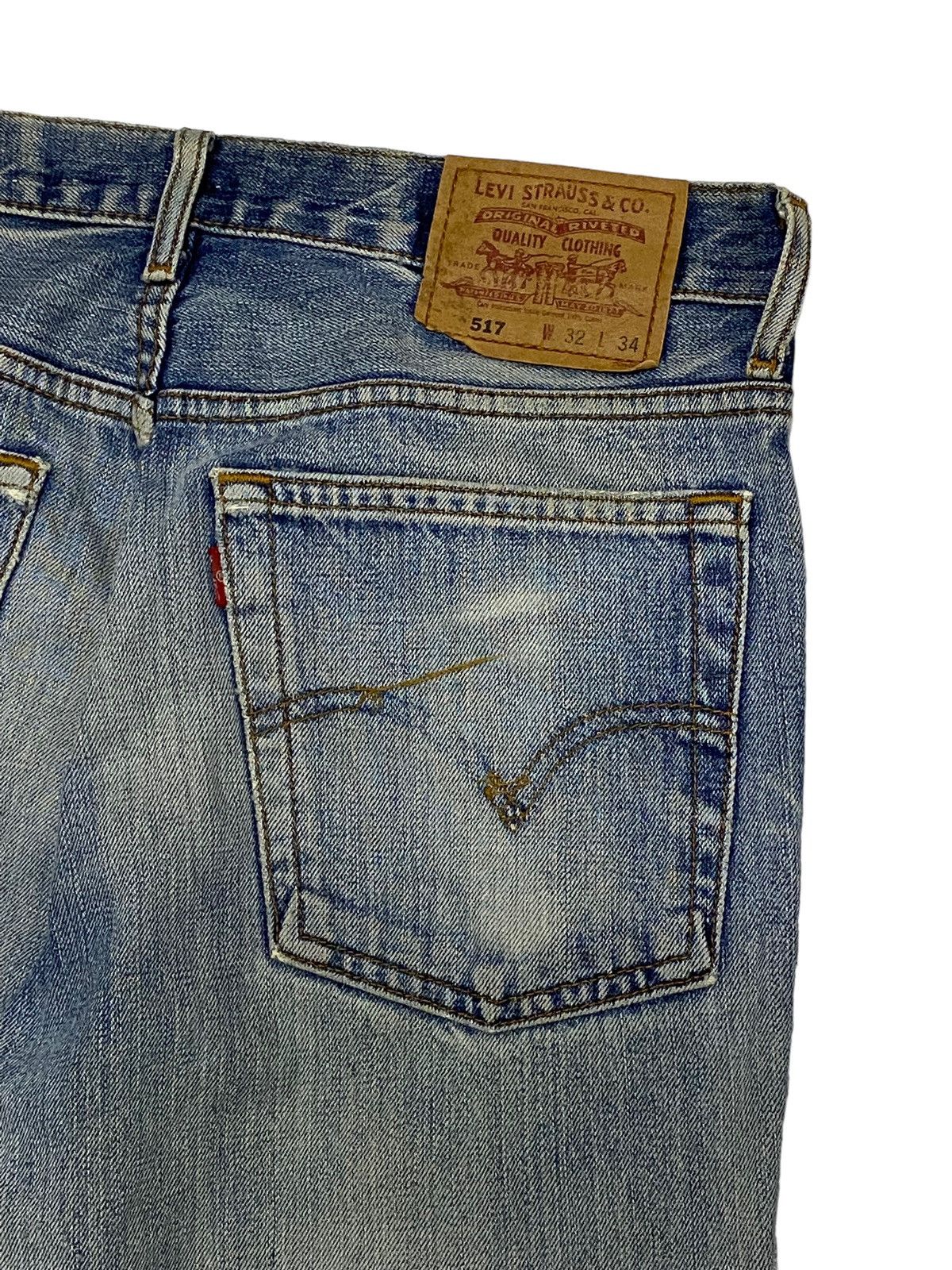 Levi's Vintage Clothing Levis Vintage Clothing 517 Distressed Denim Light Washed Size US 30 / EU 46 - 10 Thumbnail