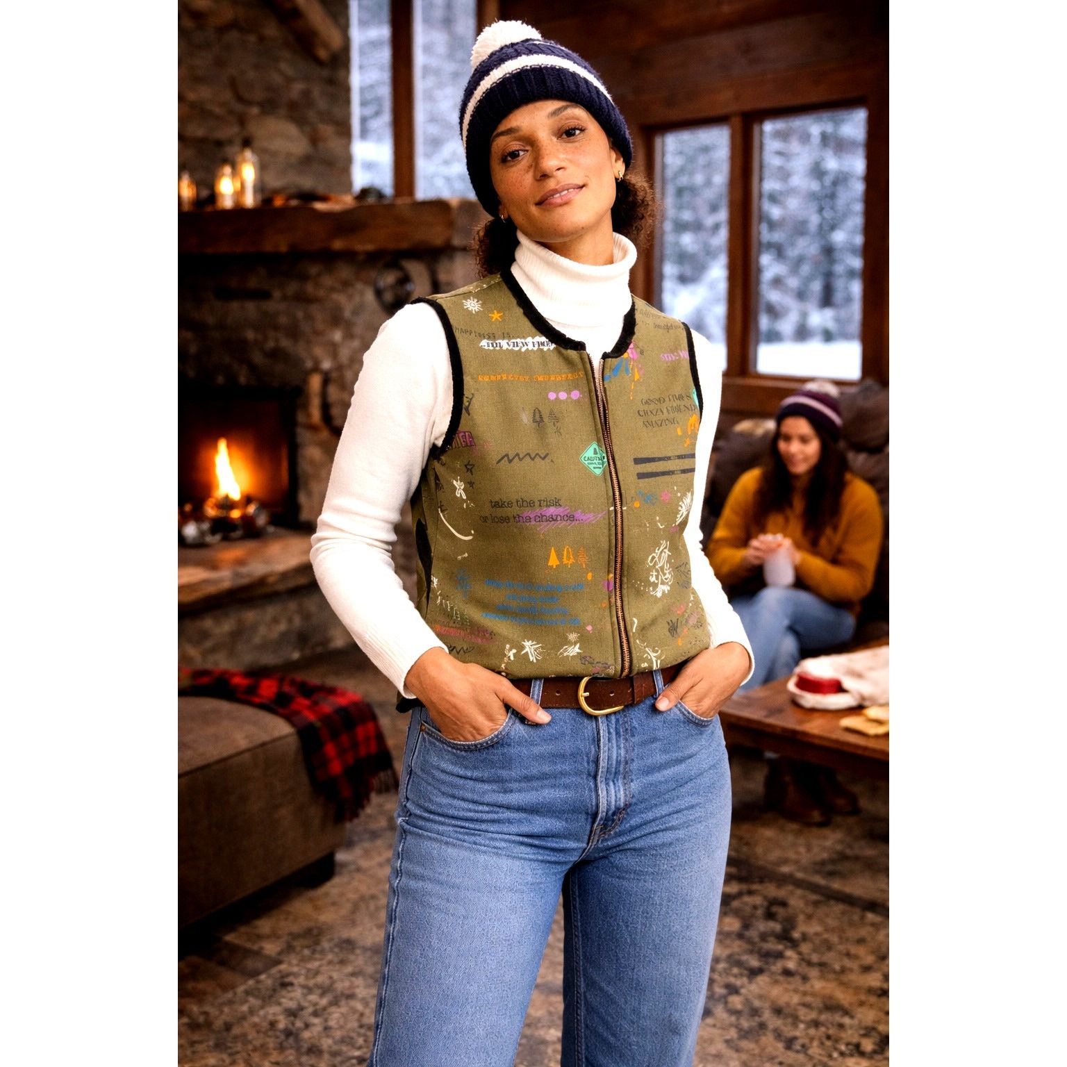 Free People Free People Vilagallo Naomi Apres Ski Reversible Vest Size L Size L / US 10 / IT 46 - 1 Thumbnail