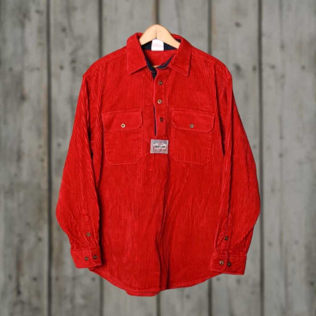 Disney VINTAGE Disney Red Corduroy Mickey & Friends Embroidered Popover Shirt S Mens Jacket? Size US S / EU 44-46 / 1 - 1 Thumbnail