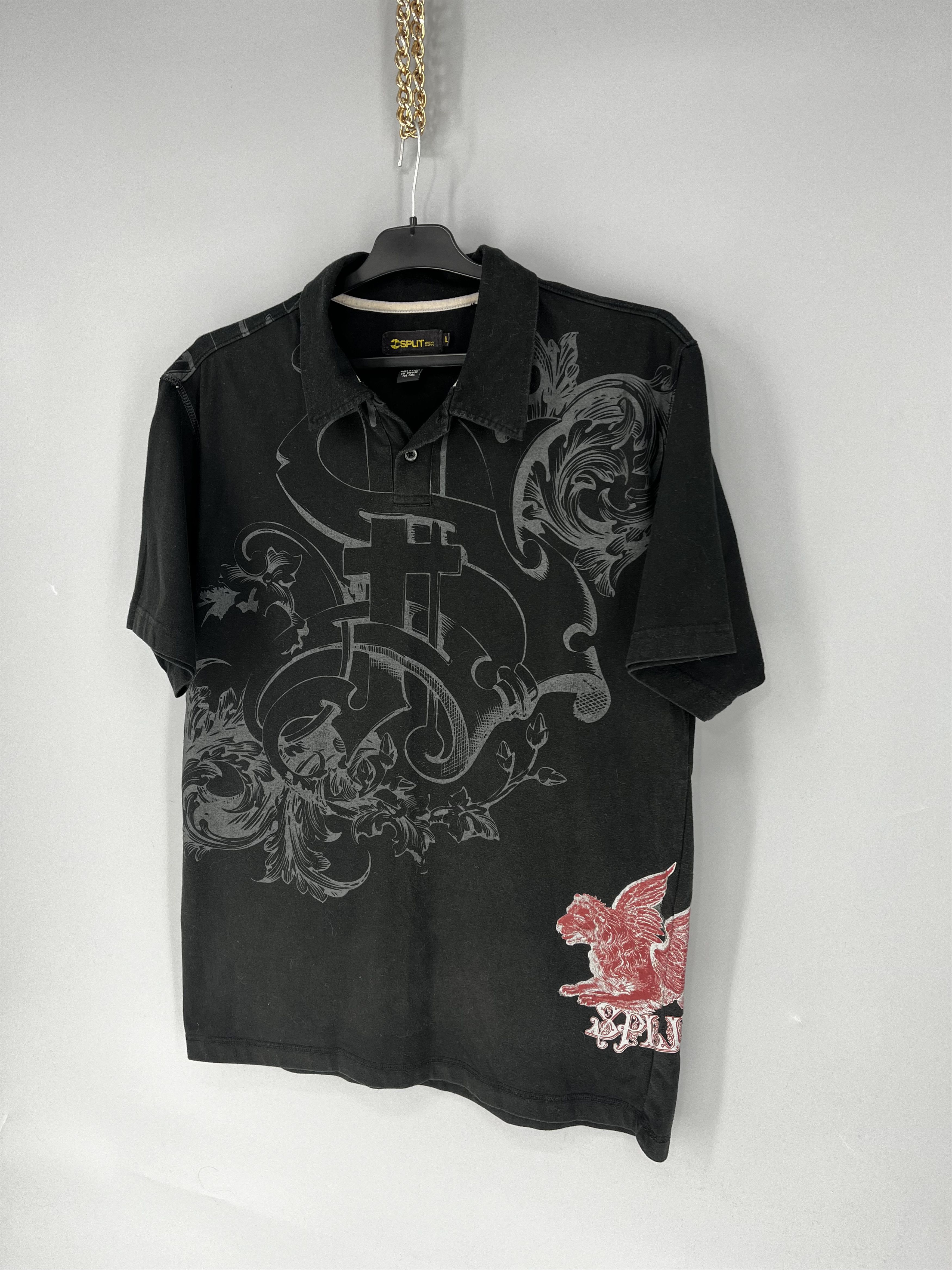 Affliction Split Vintage Affliction Style Y2K Goth Emo Style Skategang Size US L / EU 52-54 / 3 - 3 Thumbnail