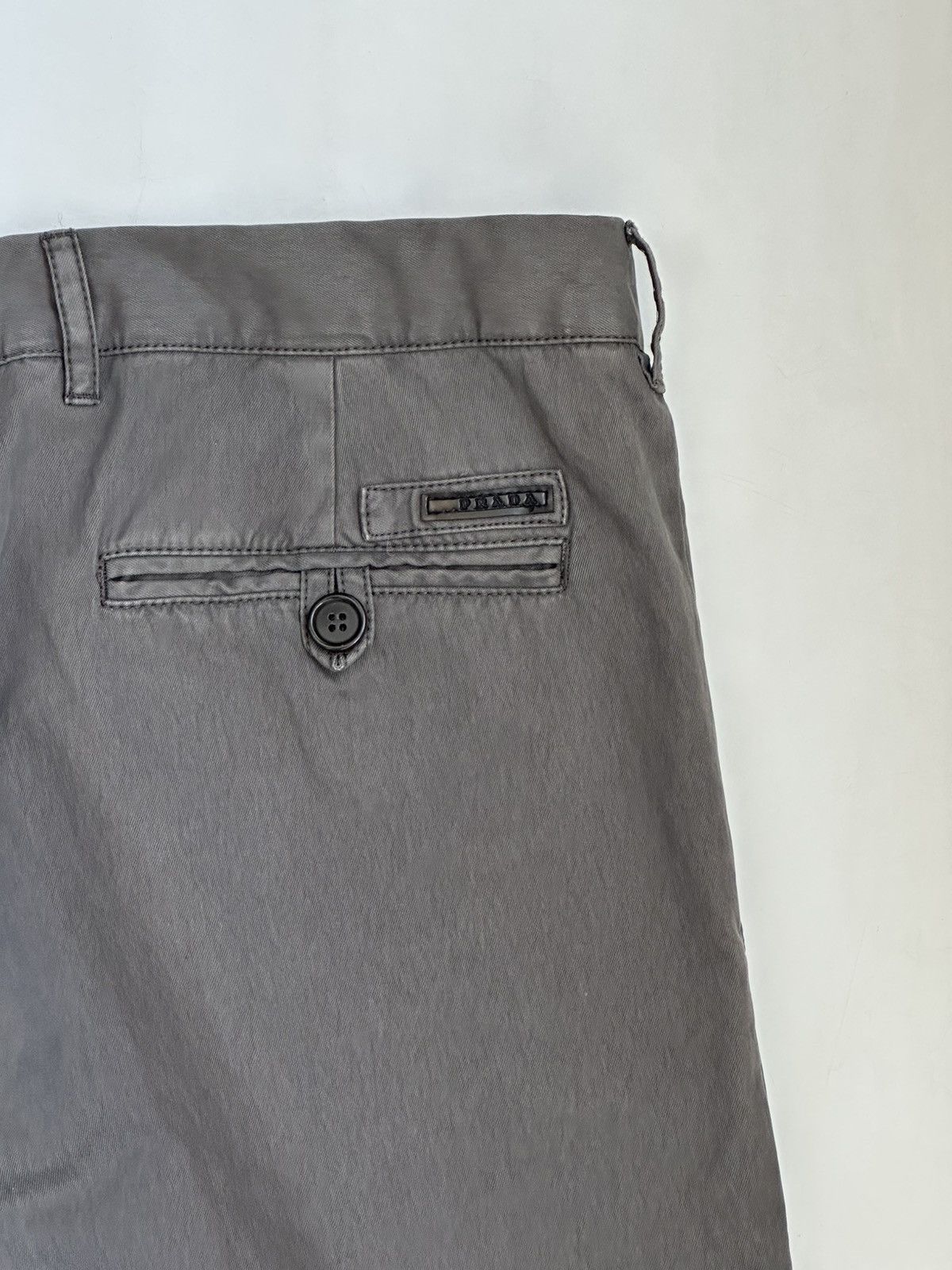 Prada *NEW* PRADA FW 2011 Washed Nylon Gray Pants Vintage wool Size US 32 / EU 48 - 13 Thumbnail