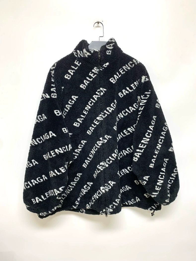 Balenciaga Balenciaga Logo Fleece Warm Jacket - dmc Size US XL / EU 56 / 4 - 1 Thumbnail