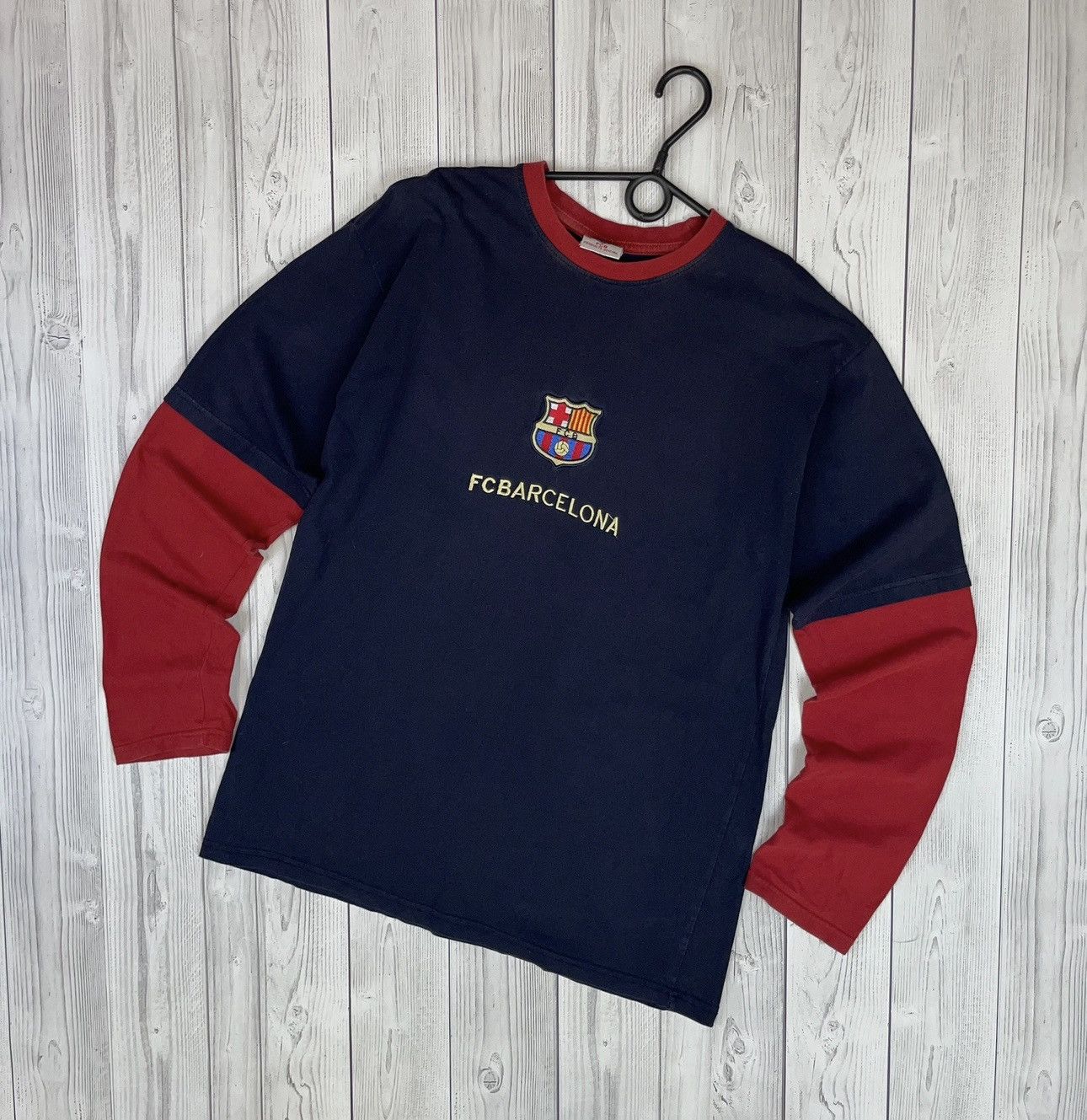 Vintage Vintage FCB Barcelona soccer long sleeve tee sweathirt M Size US M / EU 48-50 / 2 - 1 Thumbnail