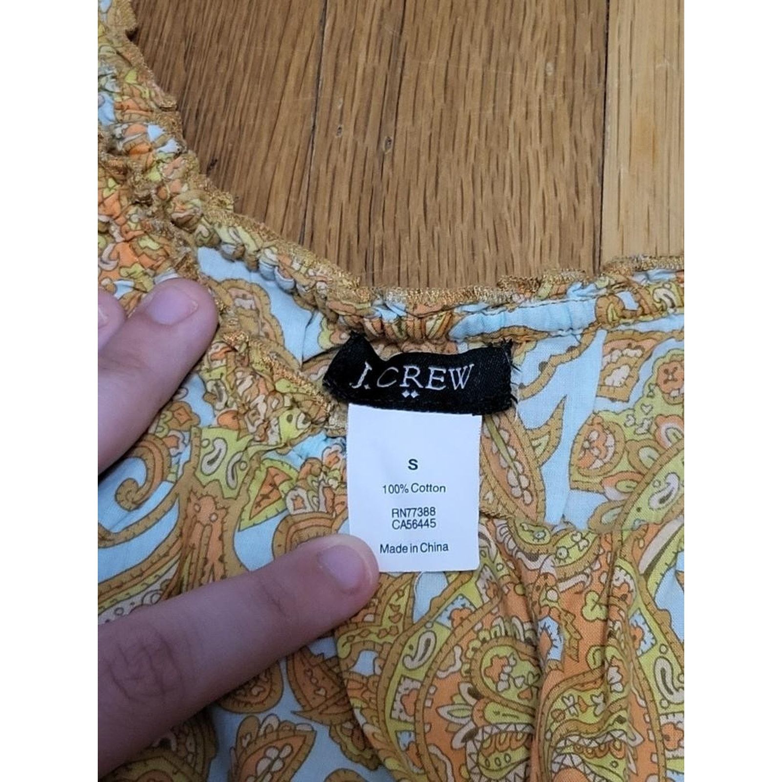 J.Crew J.Crew Women’s Sleeveless Top Sz S Paisley Print 100% Cotton Size S / US 4 / IT 40 - 4 Thumbnail