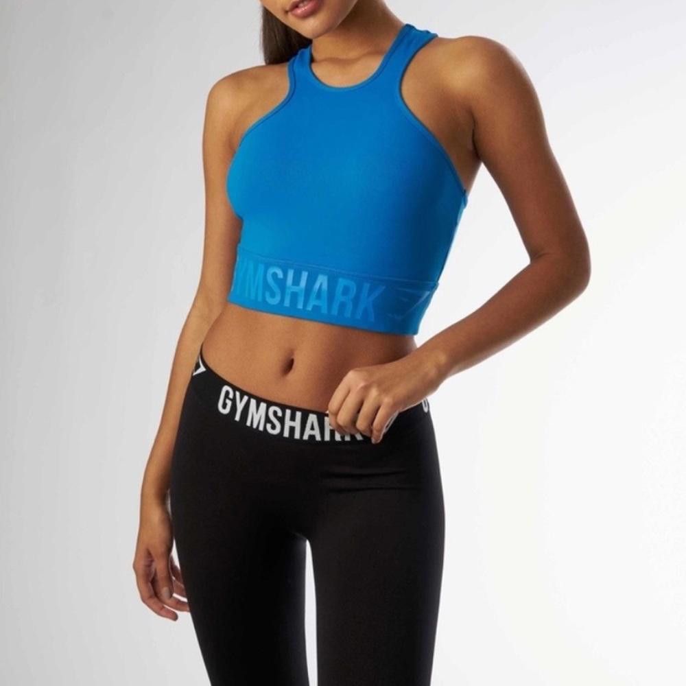 Gymshark Gymshark Serene Blue Sports Bra Racerback Blueberry Small Size ONE SIZE - 1 Thumbnail