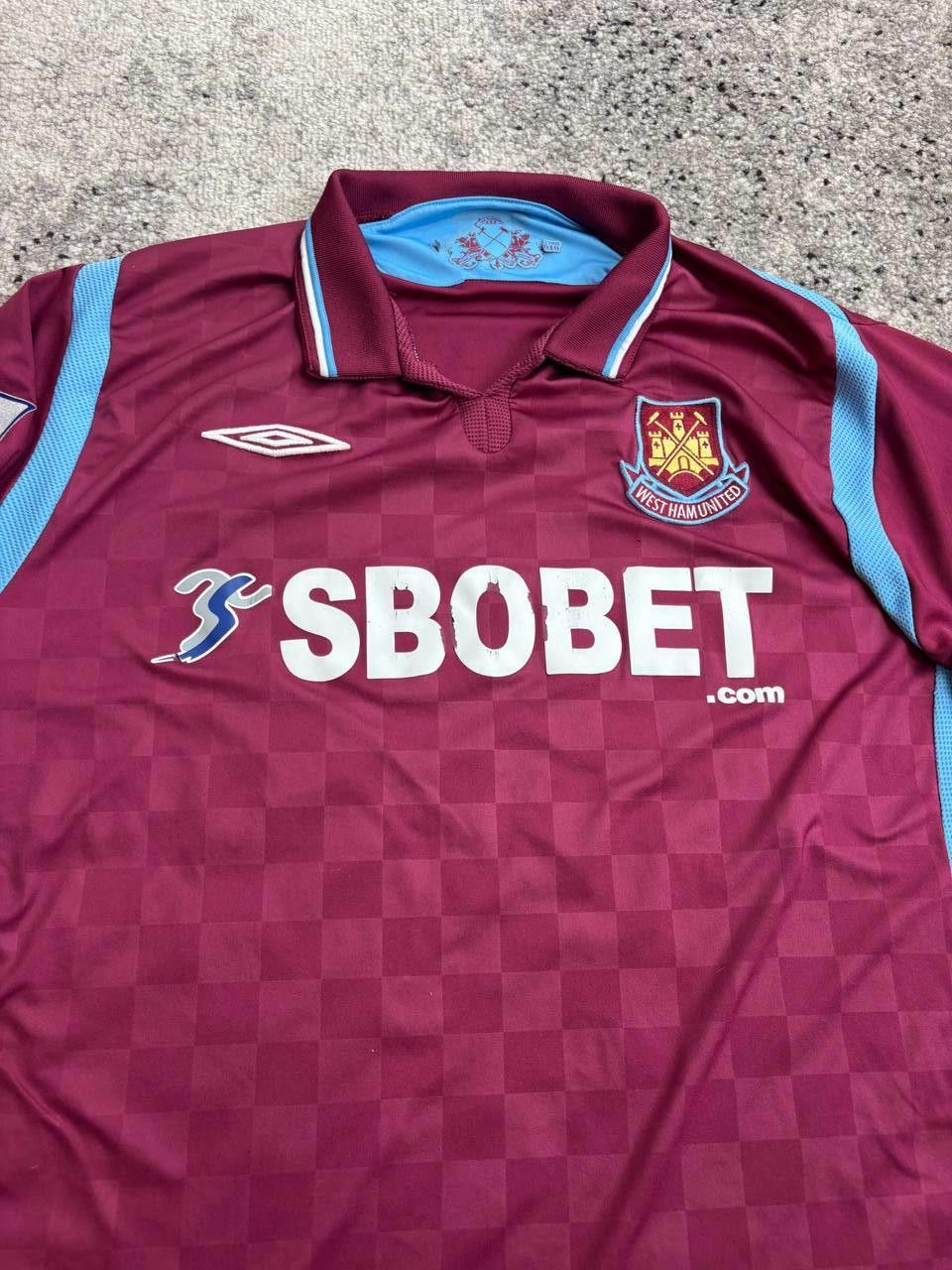 Umbro Vintage West Ham United 2009 Umbro Jersey - Tomkins #30 Size US L / EU 52-54 / 3 - 17 Thumbnail