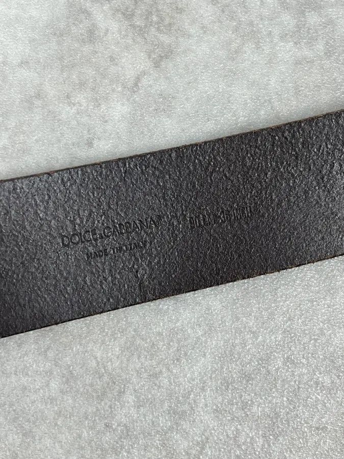 Dolce & Gabbana AW2006 Dolce & Gabbana Baroque Golden Buckle Brown Leather Belt Size ONE SIZE - 10 Thumbnail