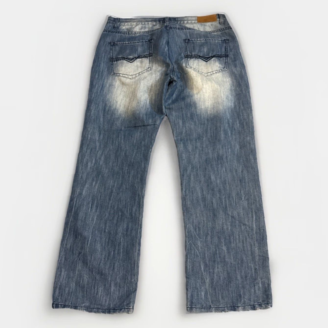 Vintage VINTAGE Halifax Baggy Wide Leg Jeans Denim Blue 38x32 Men Regular Inseam 32 Kings? Size US 38 / EU 54 - 2 Thumbnail