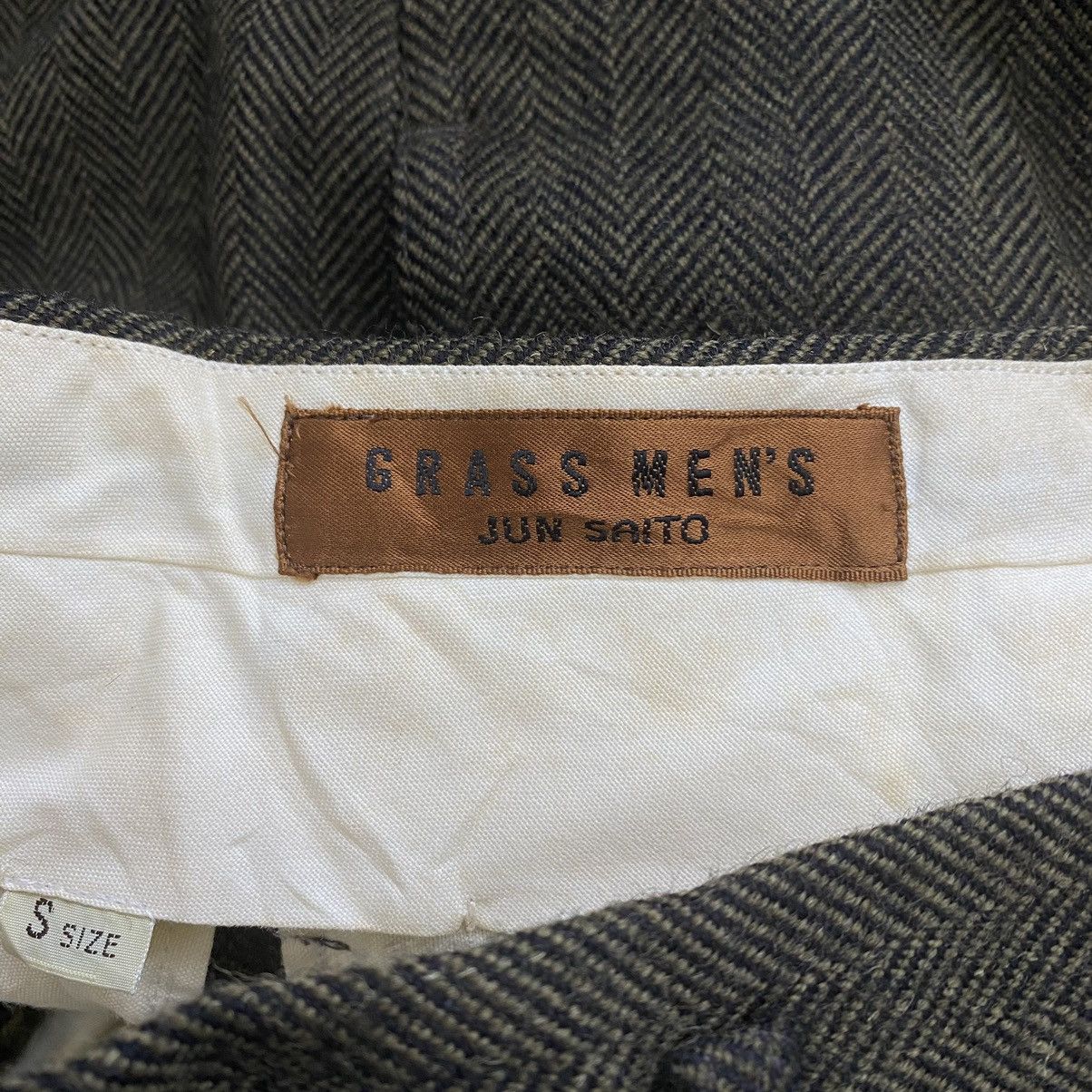 Japanese Brand GRASS MEN'S By JUN SAITO Japanese Designer Baggy Brown Size US 27 - 5 Thumbnail