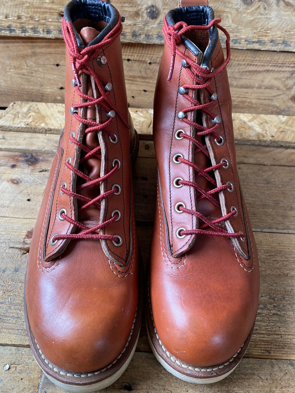 Red Wing Redwing lineman ,oro russet ,round monkey boots Us 10D uk 9 Size US 10 / EU 43 - 2 Thumbnail