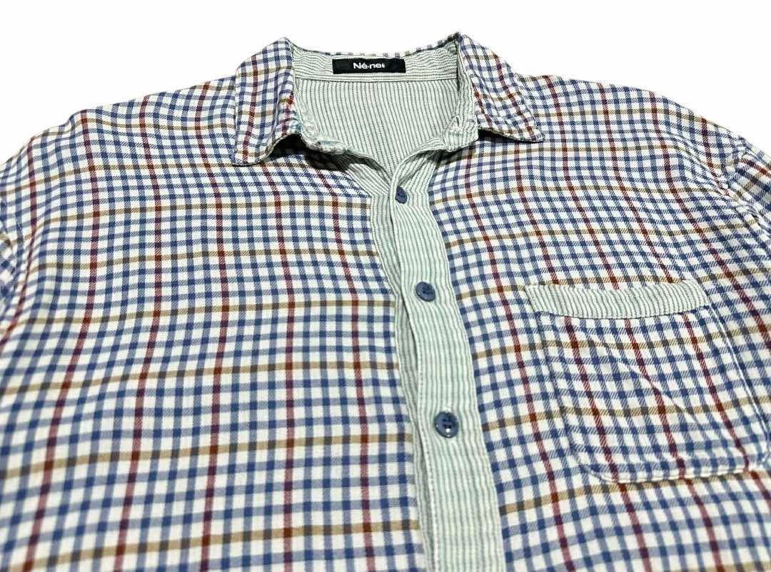 Ne-Net 🔥Vintage Ne-Net By Issey Miyake Check Shirt Long Sleeve Size US L / EU 52-54 / 3 - 3 Thumbnail