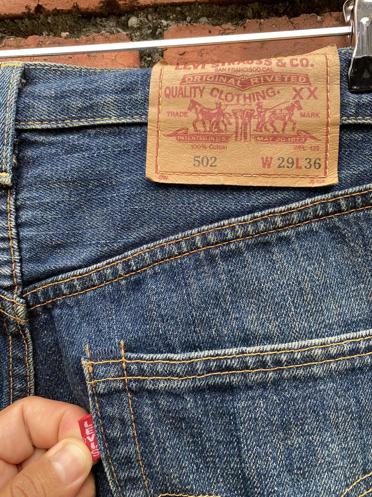 Levi's Vintage Clothing W30x29 Vintage levi's 502 Redline big E made in JAPAN Size US 30 / EU 46 - 8 Thumbnail