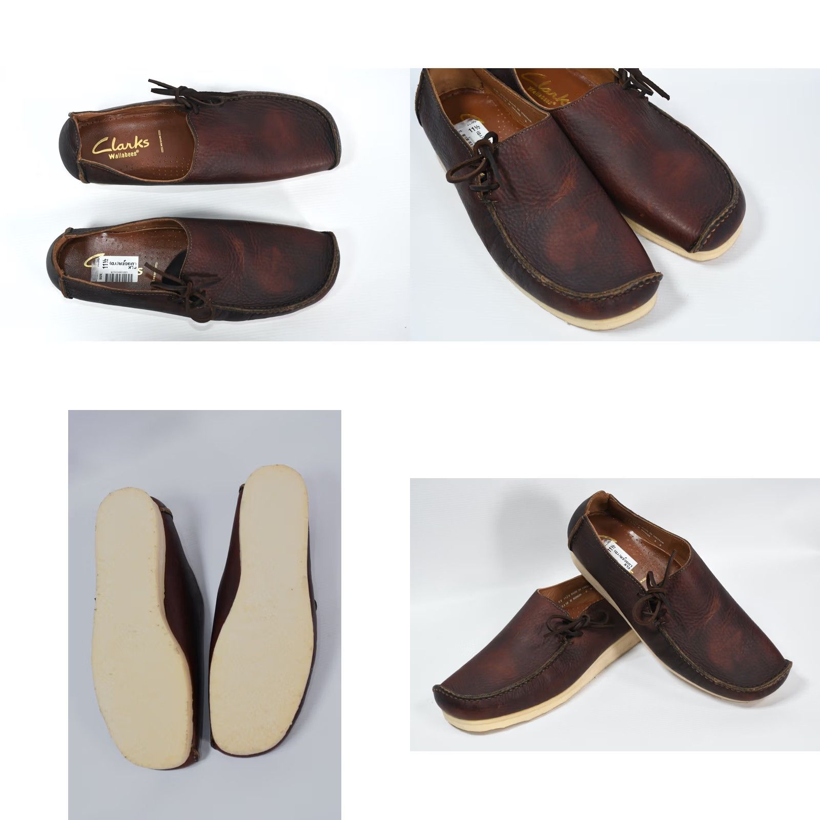 Clarks Clarks Wallabee Boot Brown Men US 12 / UK 11.5 Leather Moccasin Casual Boots Men Mens Size US 12 / EU 45 - 8 Thumbnail