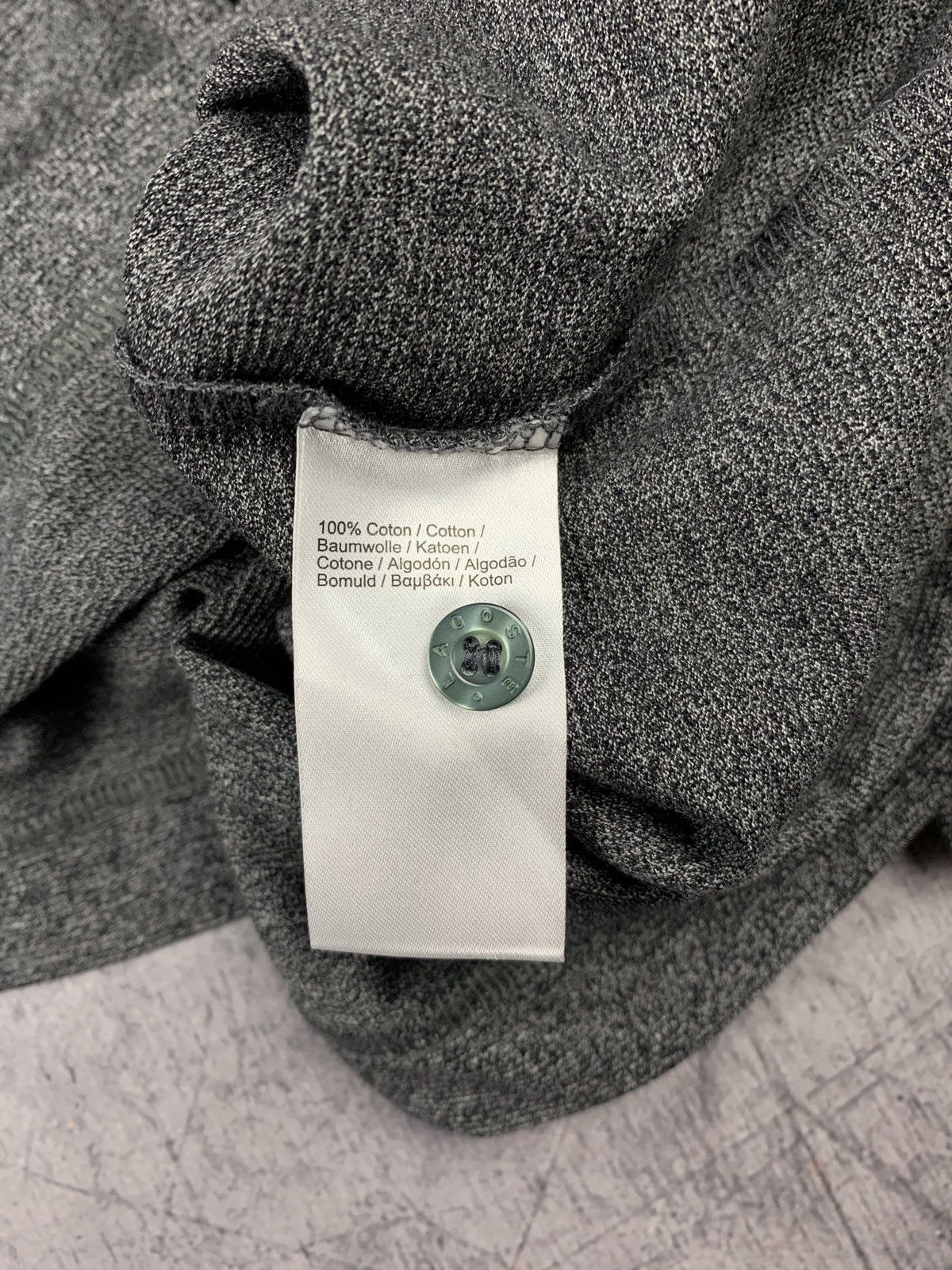 Lacoste Designer Lacoste Old Money Polo Long Sleeve Shirt Gray Sz S Size US S / EU 44-46 / 1 - 8 Thumbnail