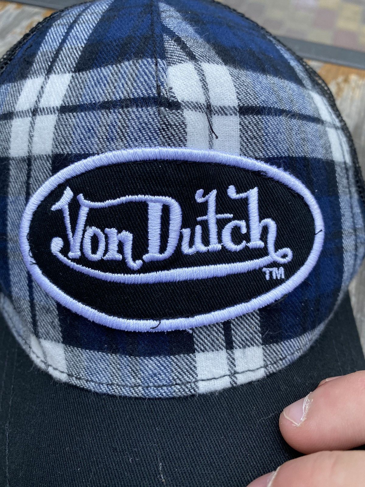 Vintage × Von Dutch Mens Vintage Von Dutch Cap Trucked Y2K OPIUM Cap Size ONE SIZE - 2 Thumbnail