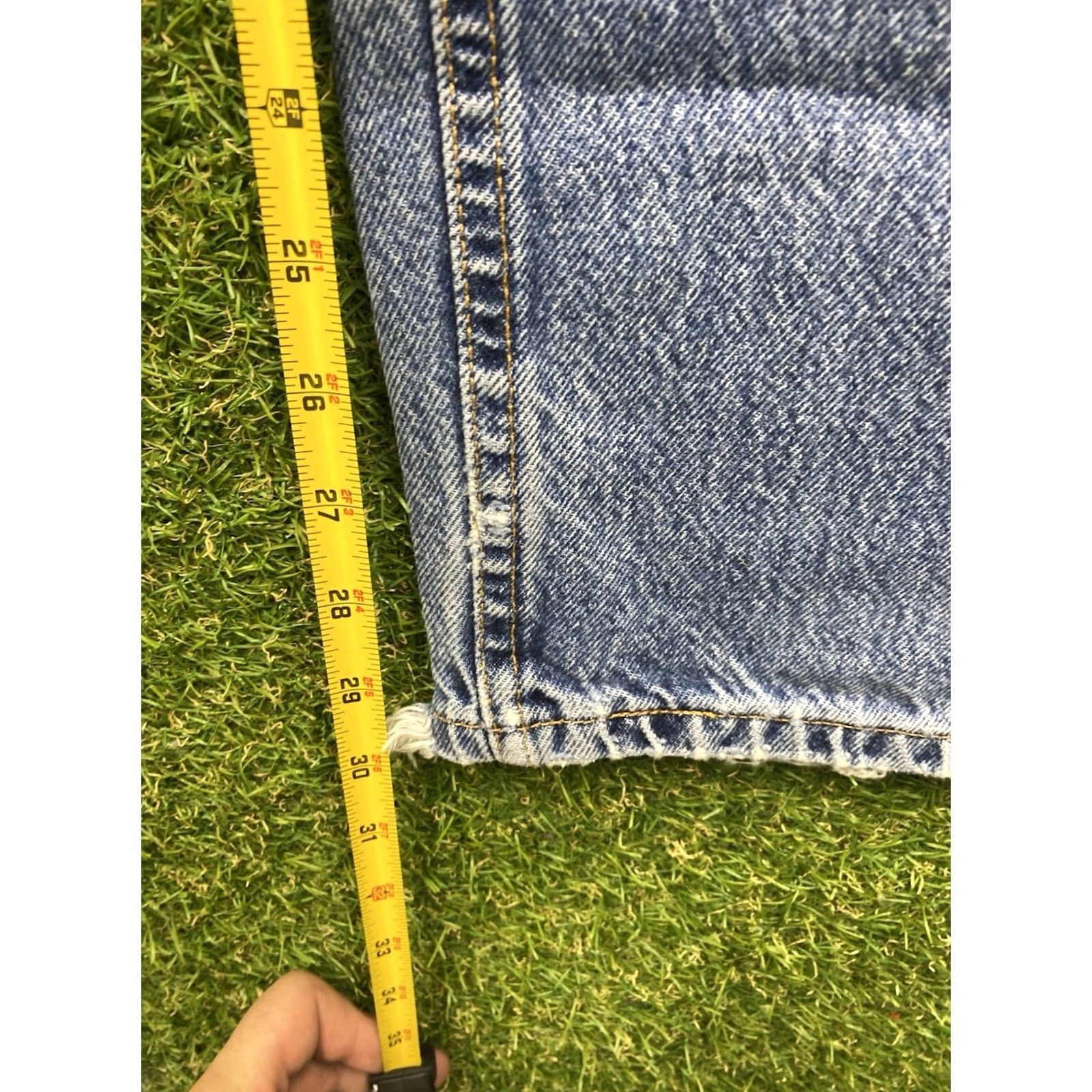 Levi's VINTAGE Levi's 512 Jeans Womens Juniors 28x30 Slim Straight Blue Medium Wash Casual Floor Size 34" / US 12 / IT 48 - 7 Thumbnail