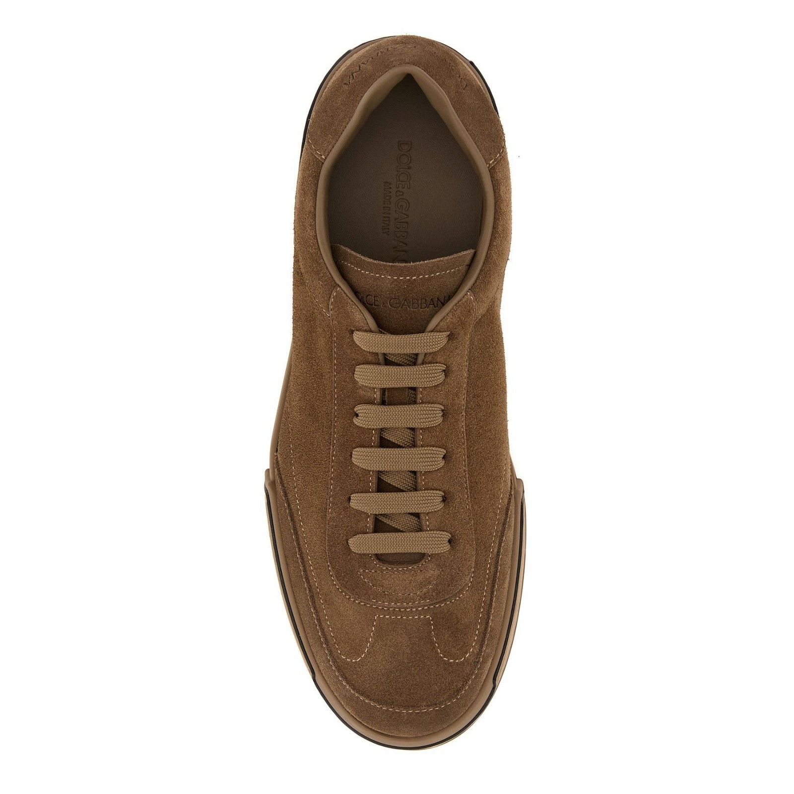 Dolce & Gabbana DOLCE & GABBANA Brown Suede Sneakers New & Authentic (Men's Size US 10 / EU 43 - 4 Thumbnail