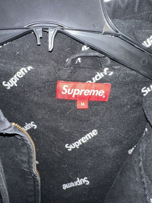 Supreme 2 tone hooded best sale work jacket