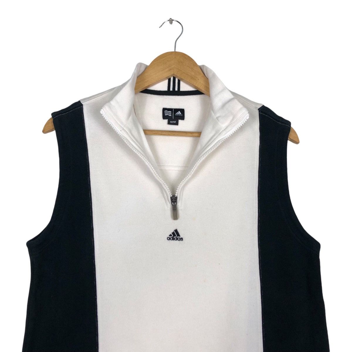 Adidas × Japanese Brand Adidas Sleeveless Jumper Sweatshirt Half Zip Rare Small Size US S / EU 44-46 / 1 - 10 Thumbnail