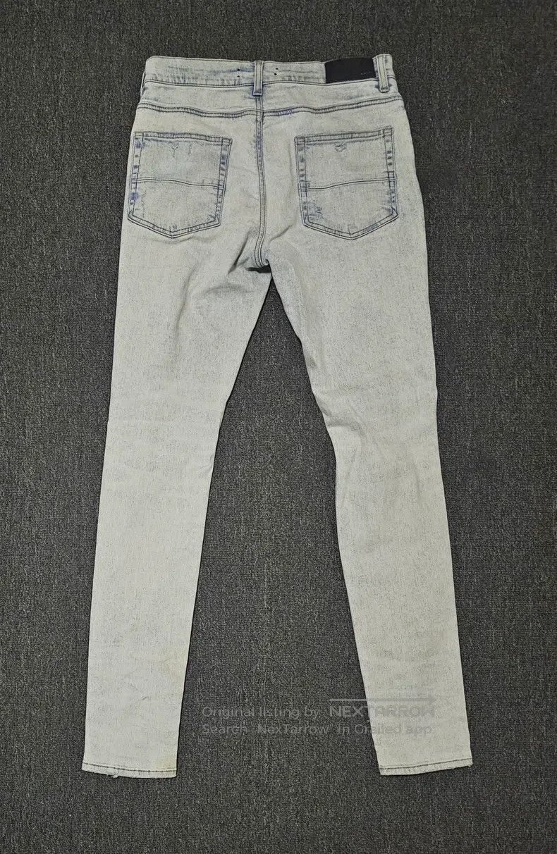 Amiri Amiri Size 32 Washed light-colored jeans with holes Size US 32 / EU 48 - 4 Thumbnail