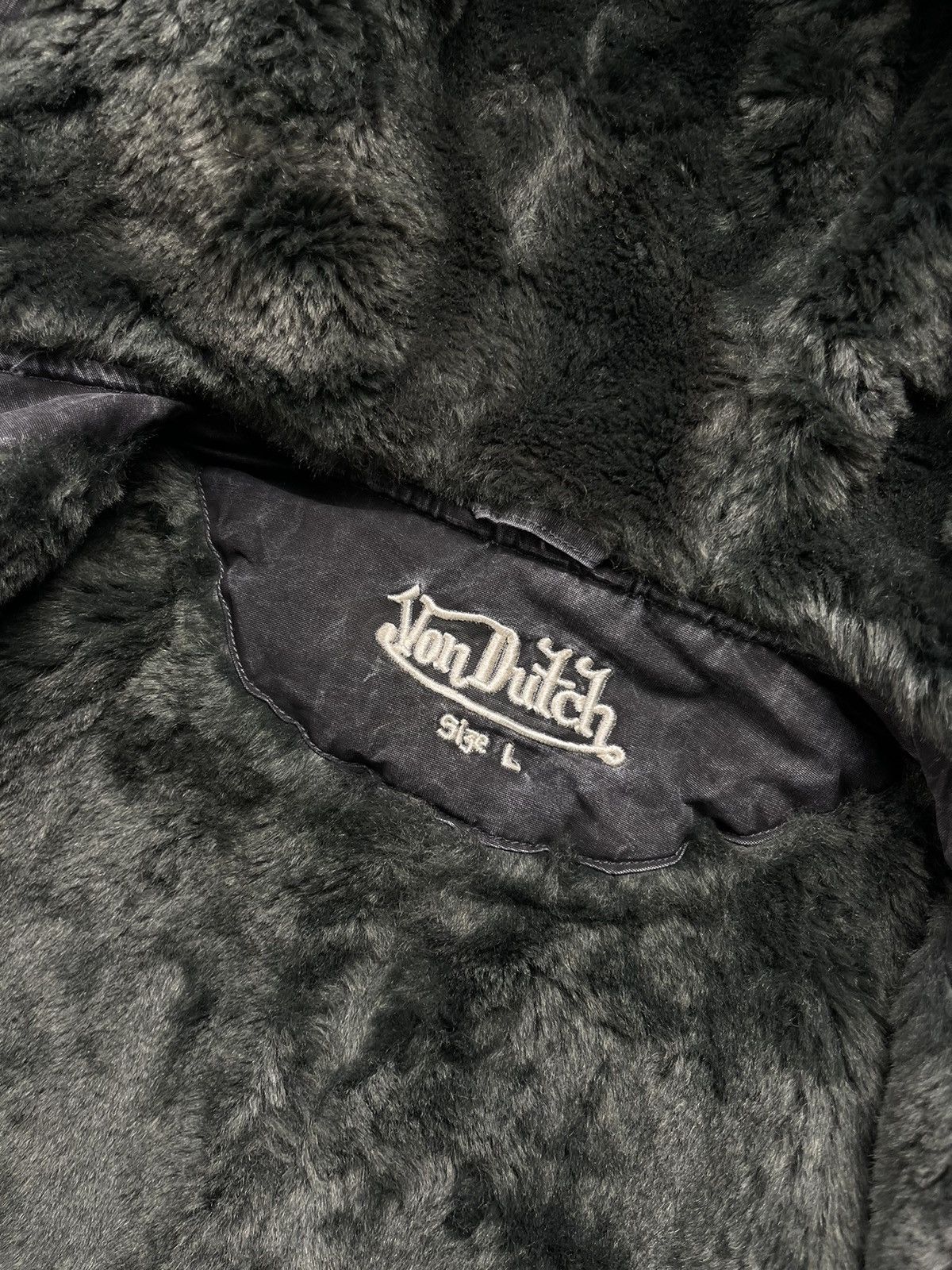 Von Dutch Von Dutch Y2K Vintage Hooded Parka Black Fur Lined Size L Size US L / EU 52-54 / 3 - 13 Thumbnail