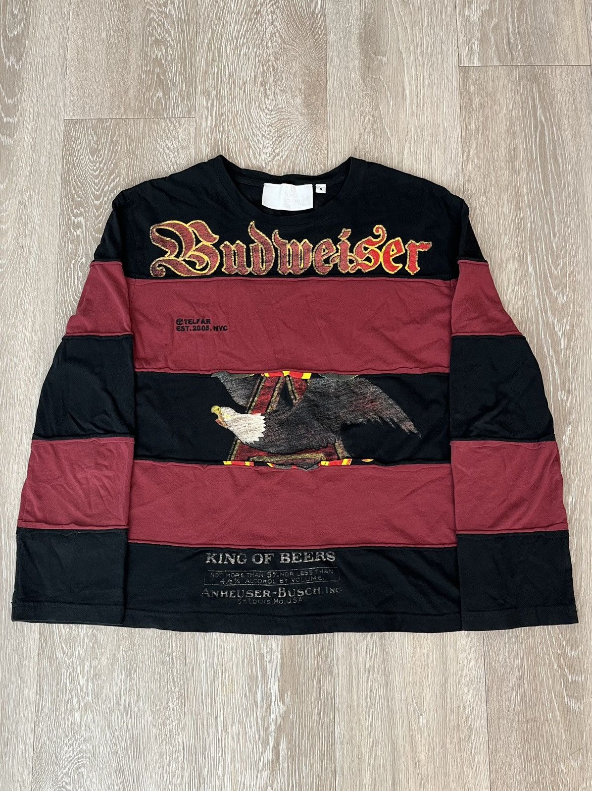Telfar SS19 Telfar x Budweiser Rebuild Long Sleeve Shirt Size US L / EU 52-54 / 3 - 2 Thumbnail