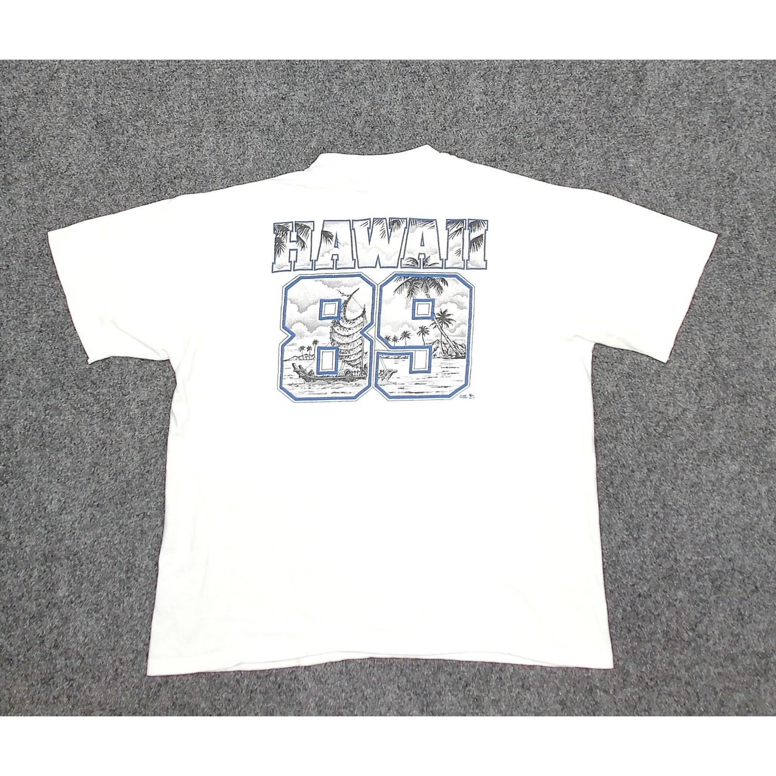 Hanes 80s Hanes Beefy-T Hawaii Boxy Surf Tee L Size US L / EU 52-54 / 3 - 3 Thumbnail