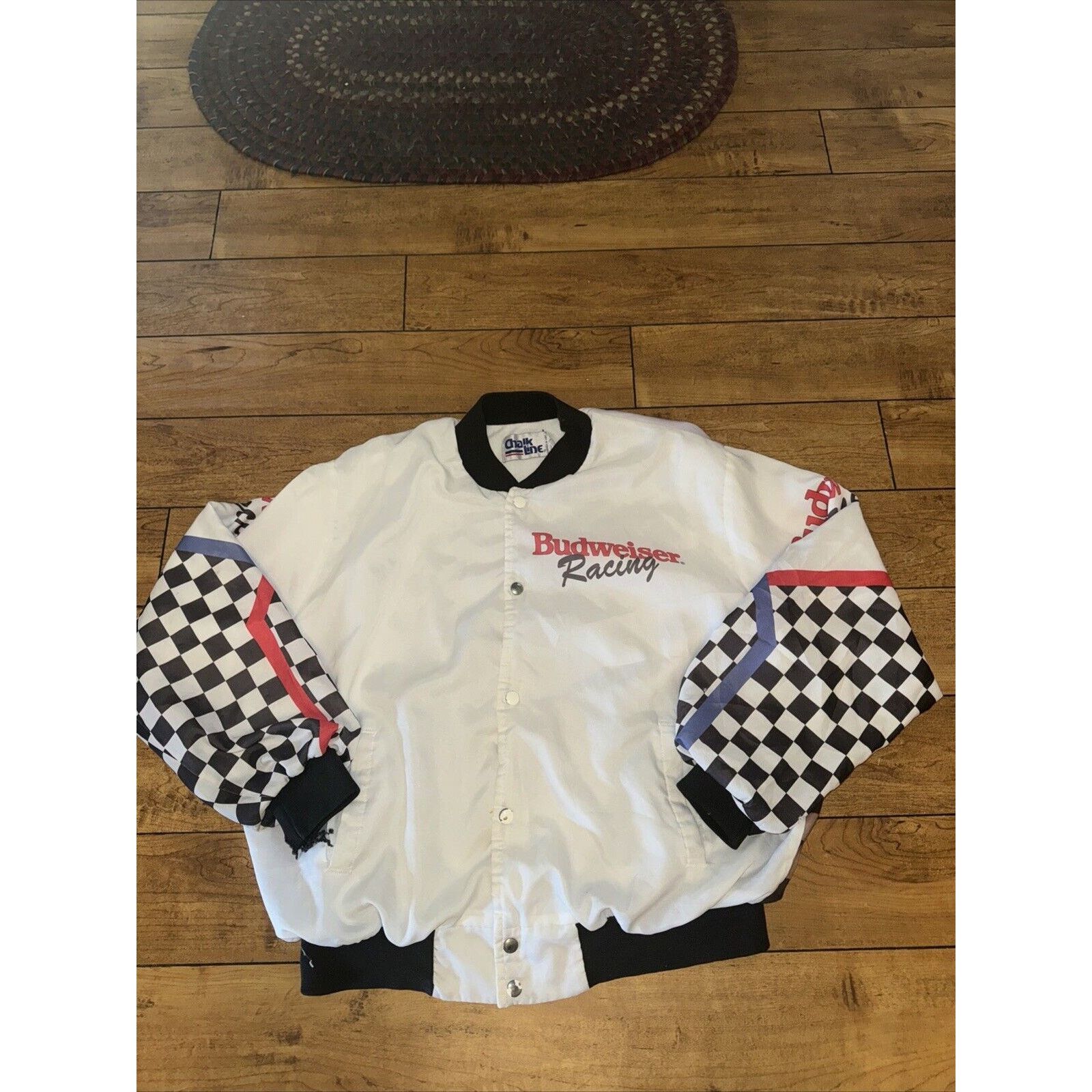 Chalk Line × Vintage Chalk Line Budweiser Racing Jacket XL 25x25 90s Made In USA Size US XL / EU 56 / 4 - 1 Thumbnail