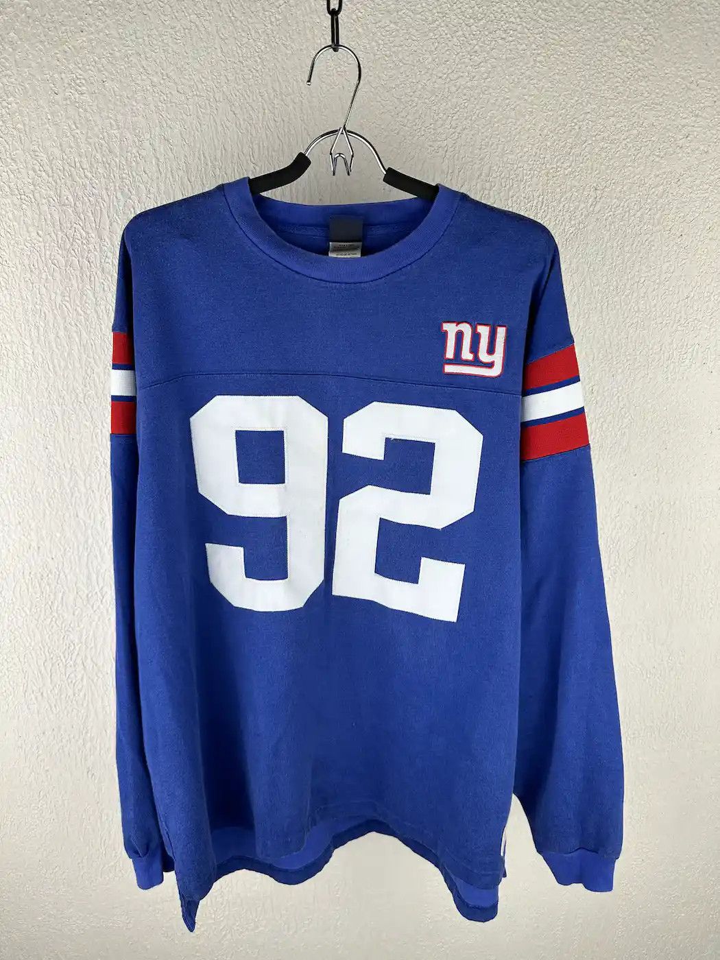 00's Michael Strahan New York Giants Reebok Authentic NFL Jersey