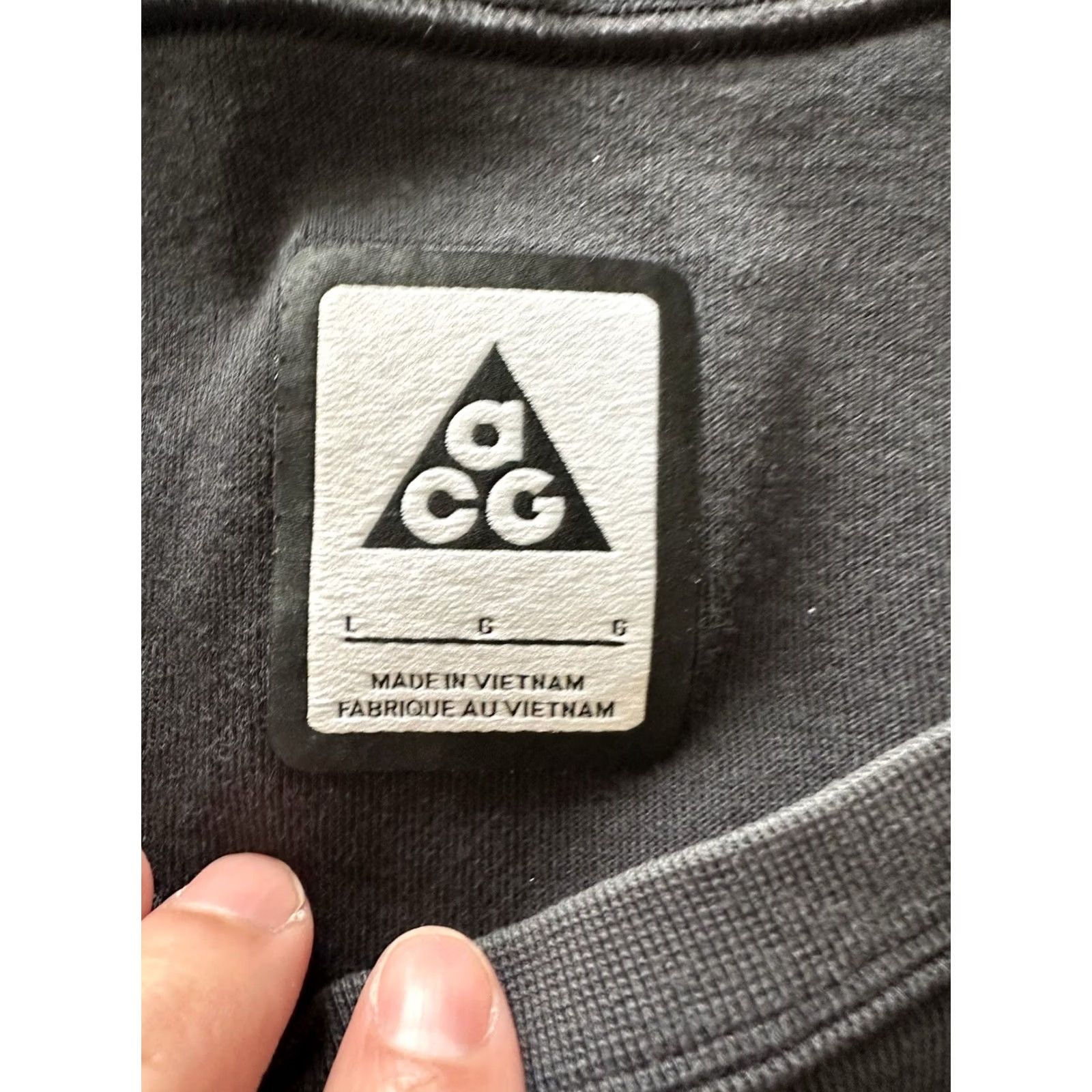 Nike Nike ACG Sweatshirt Crewneck Fleece Lightweight Black L Mens Large Pockets All Seasons Heavyweight Pullover Vintage No Size US L / EU 52-54 / 3 - 5 Thumbnail