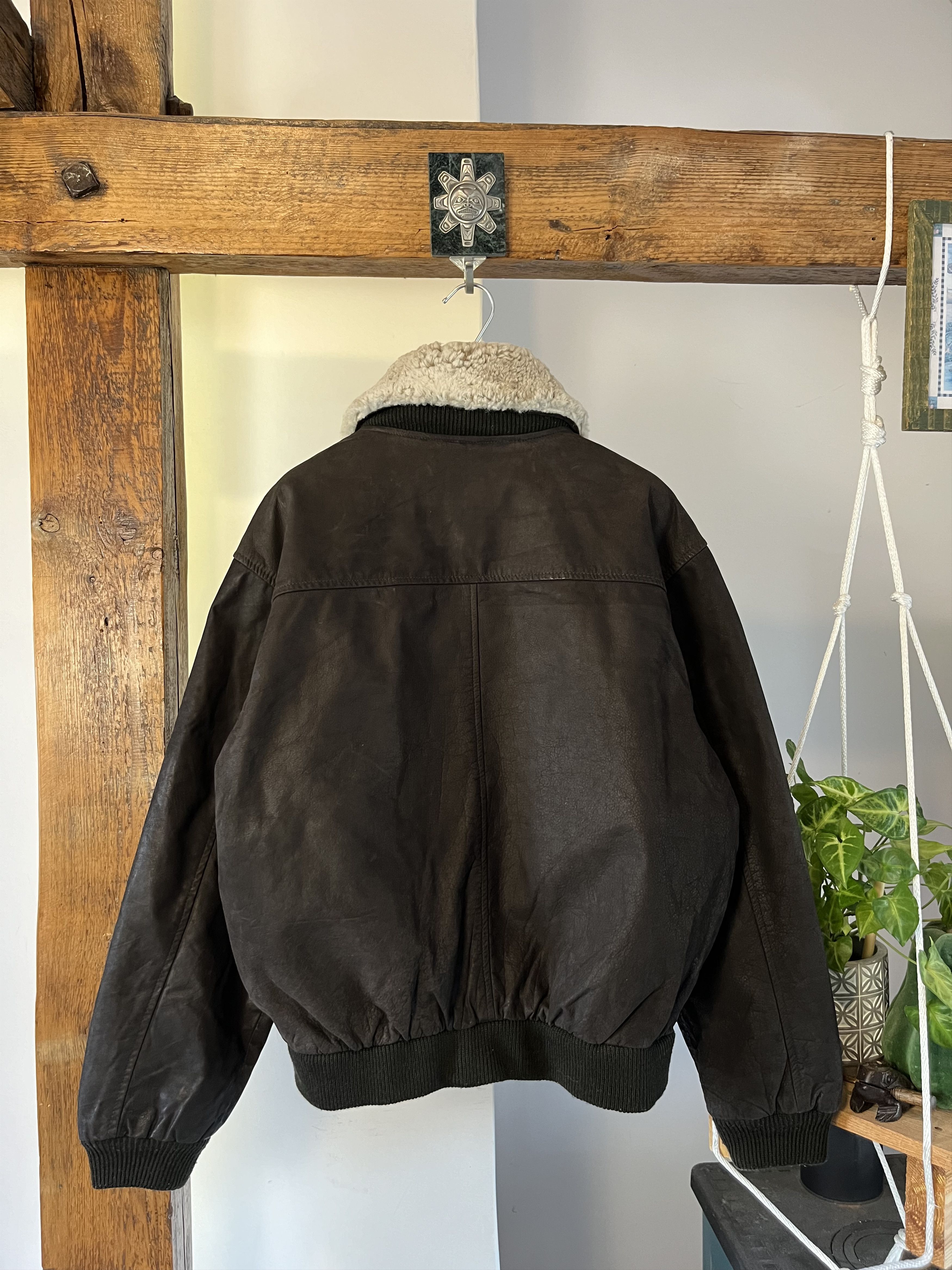 Vintage Vintage Flyers Shearling Leather Jacket with Fur Size US S / EU 44-46 / 1 - 2 Thumbnail