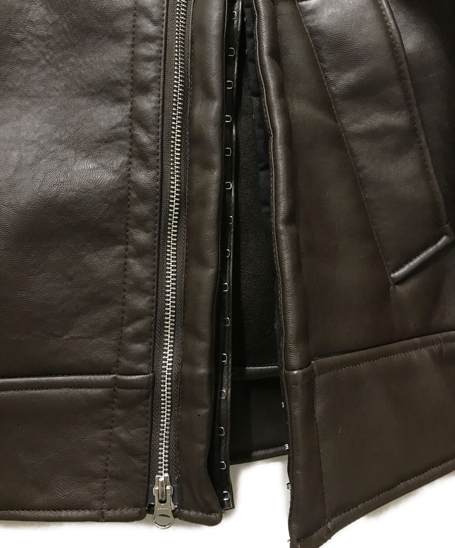 Y/Project Y/PROJECT Eco-mutton Rider's Jacket Brown L Size L / US 10 / IT 46 - 7 Thumbnail