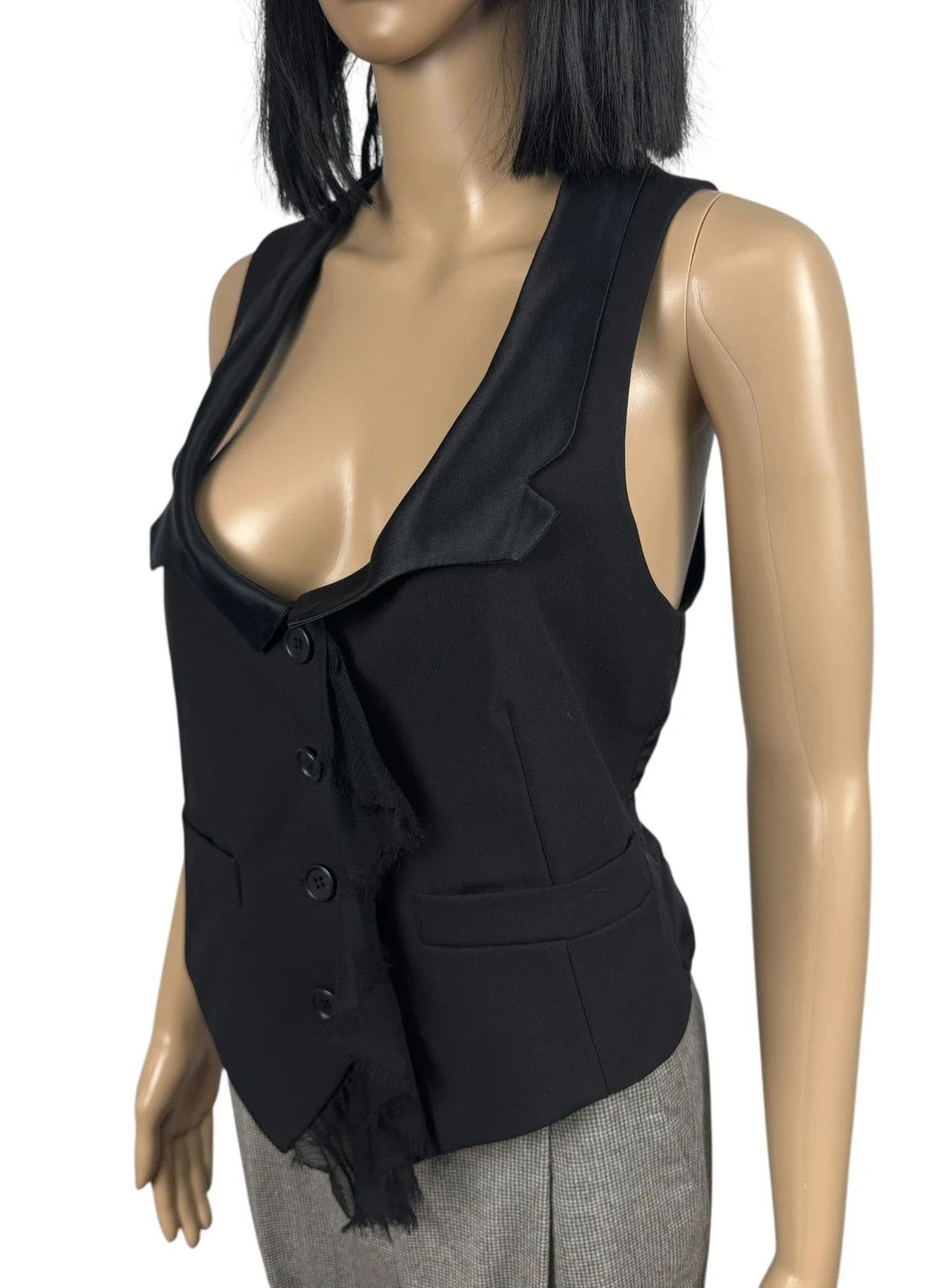 Other Rachel Roy New York Vest Draped Mesh Gilet size 6 Size M / US 6-8 / IT 42-44 - 4 Thumbnail