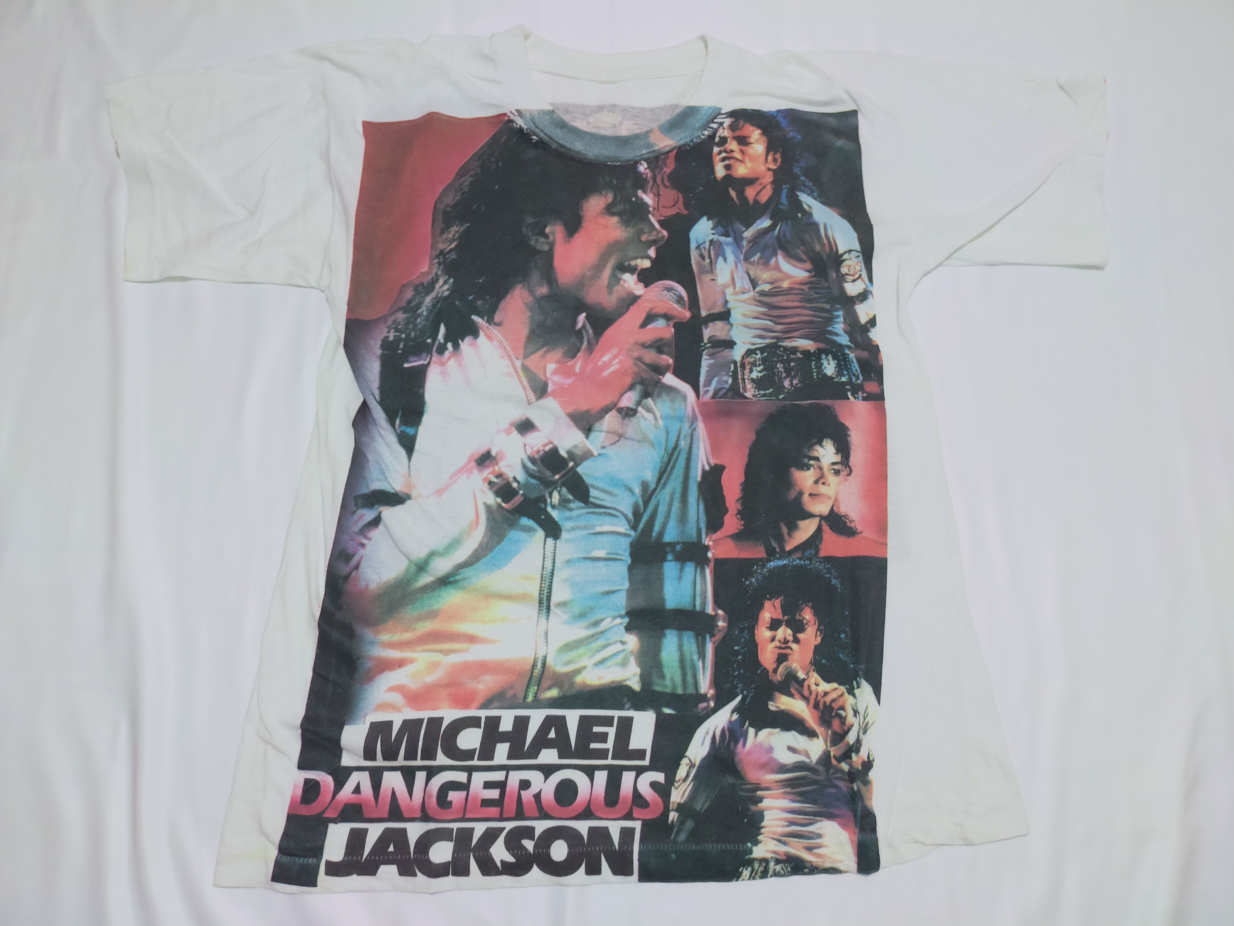 Other Michael Jackson Dangerous T-shirt Large Cotton Single Stitch Size US L / EU 52-54 / 3 - 1 Thumbnail